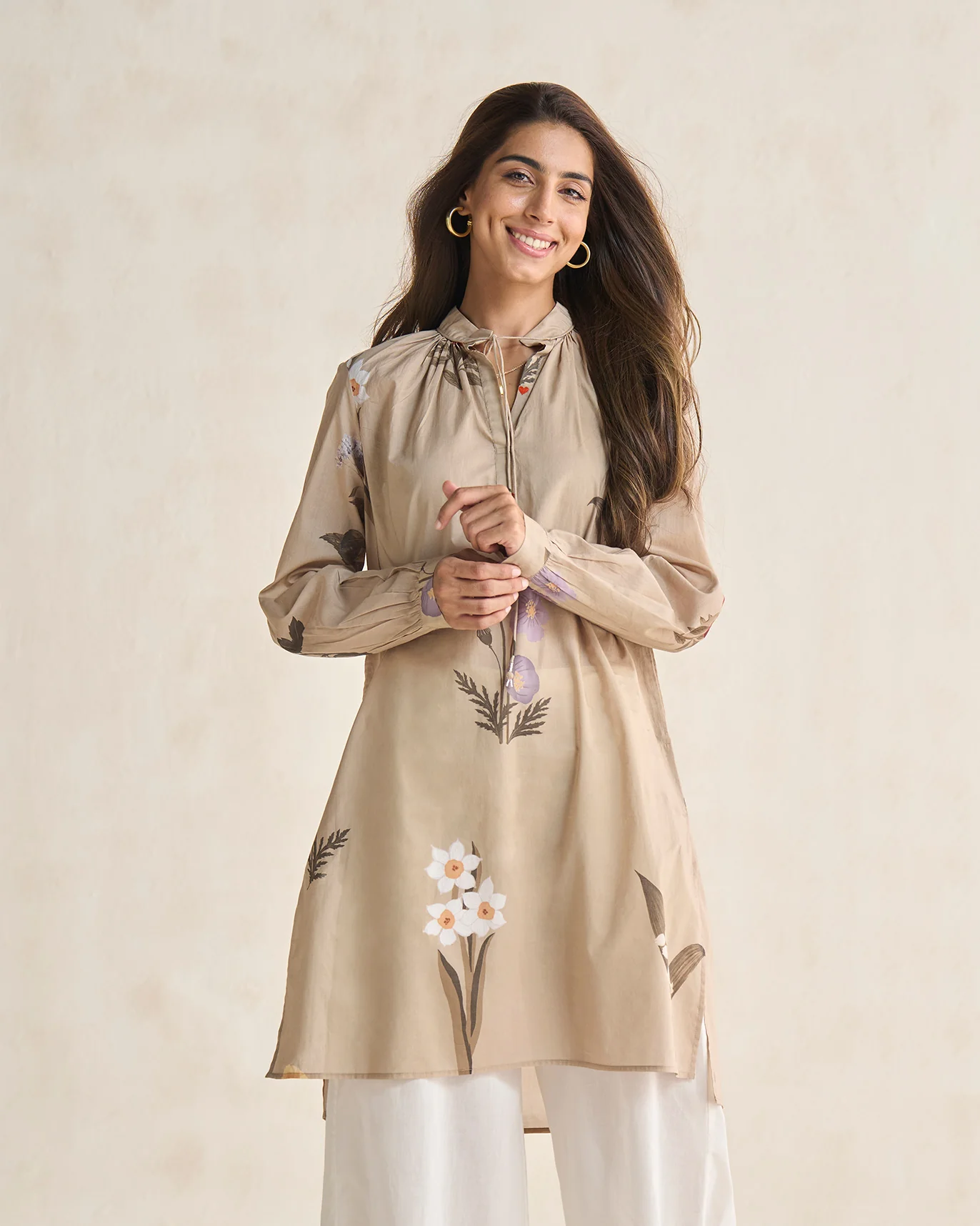 Boribo Highland Kurta - Beige - Image 3