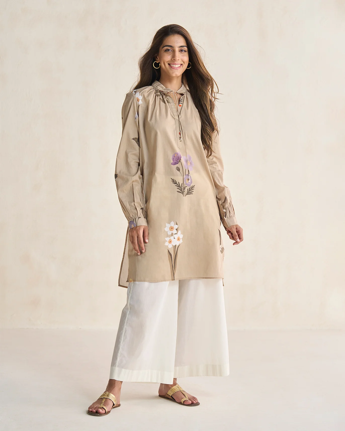 Boribo Highland Kurta - Beige - Image 6