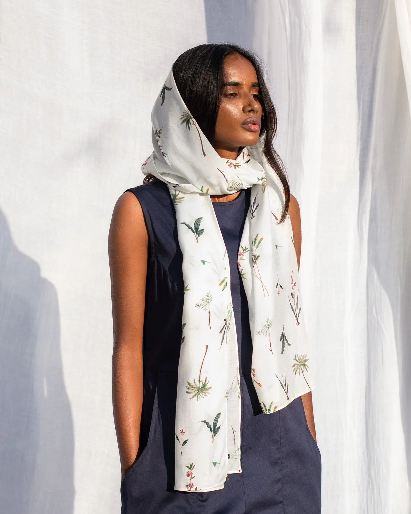 Botanica Scarf - White - Image 4