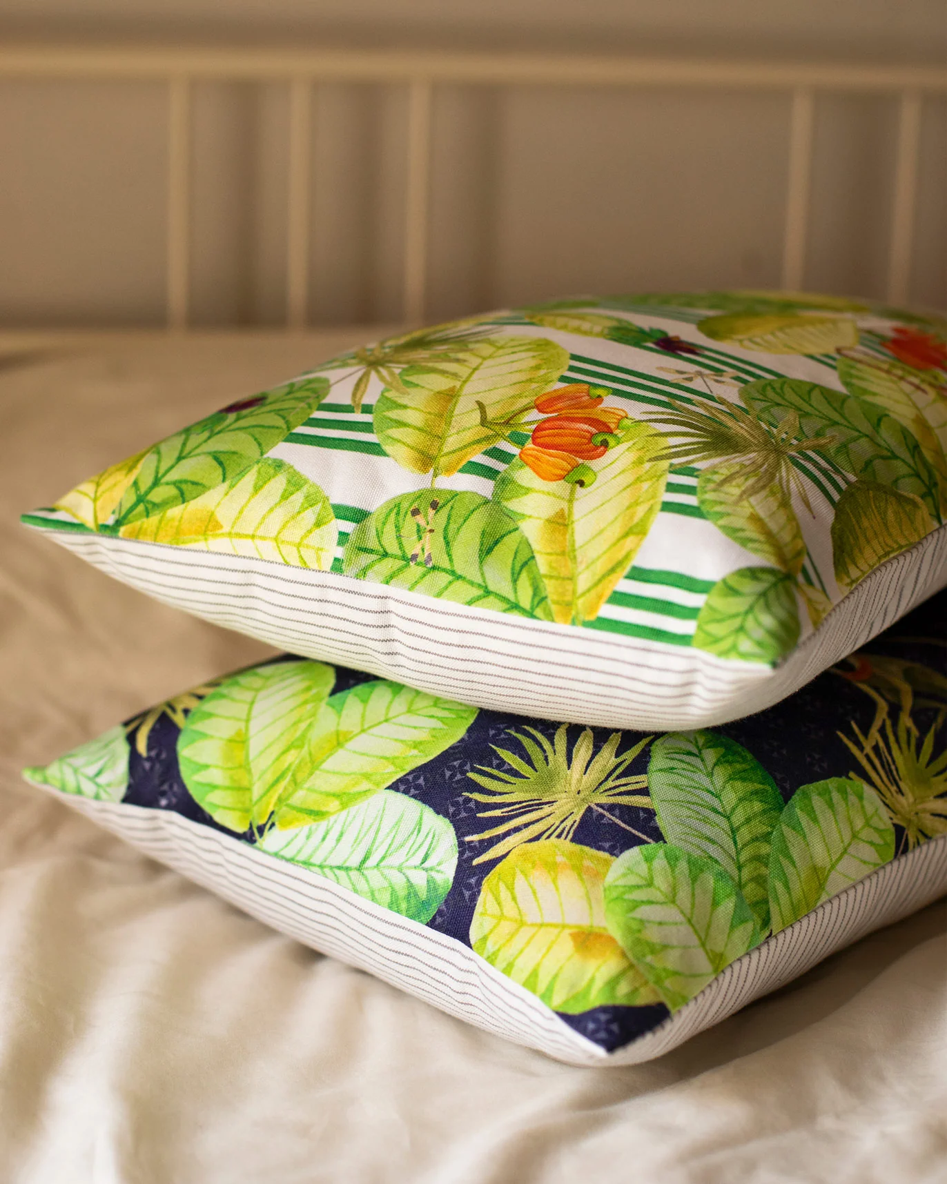 Botanical Cashew Cushion Cover - Image 3