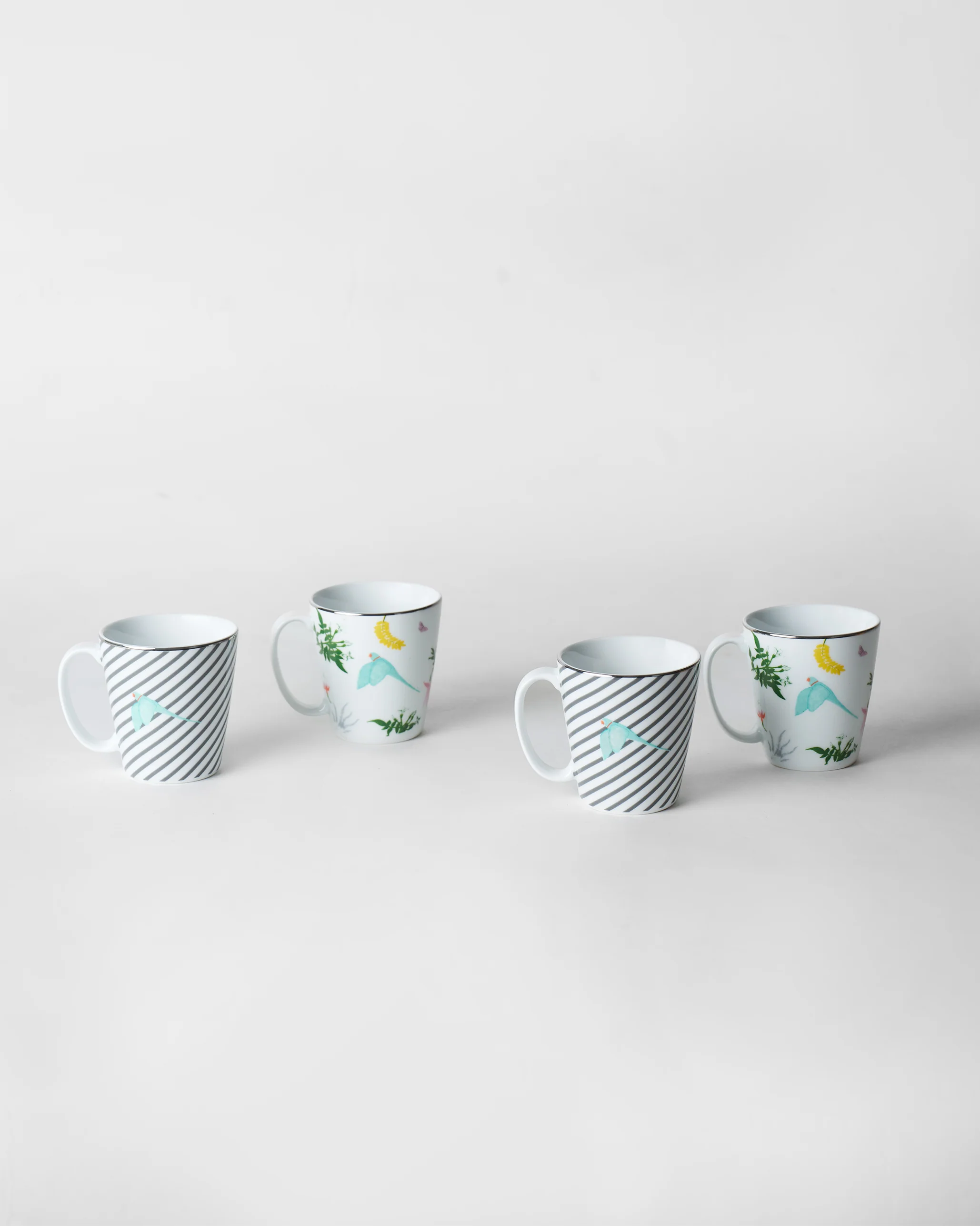 Botanical Coffee Mugs - Set of 4 - Image 3