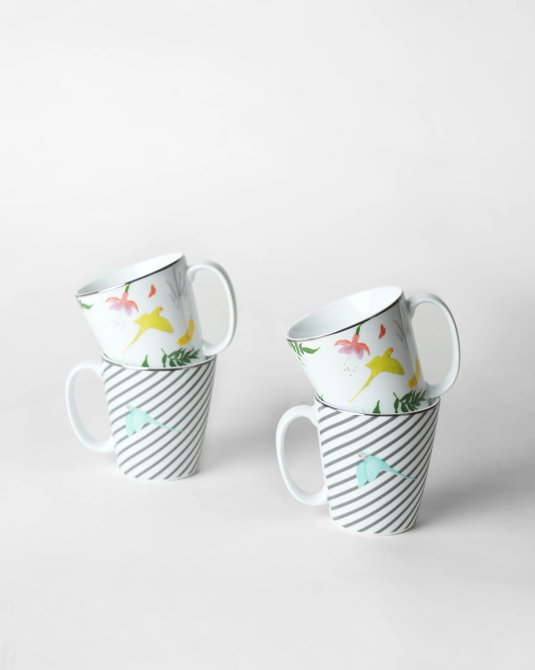 Botanical Coffee Mugs - Set of 4 - Image 4