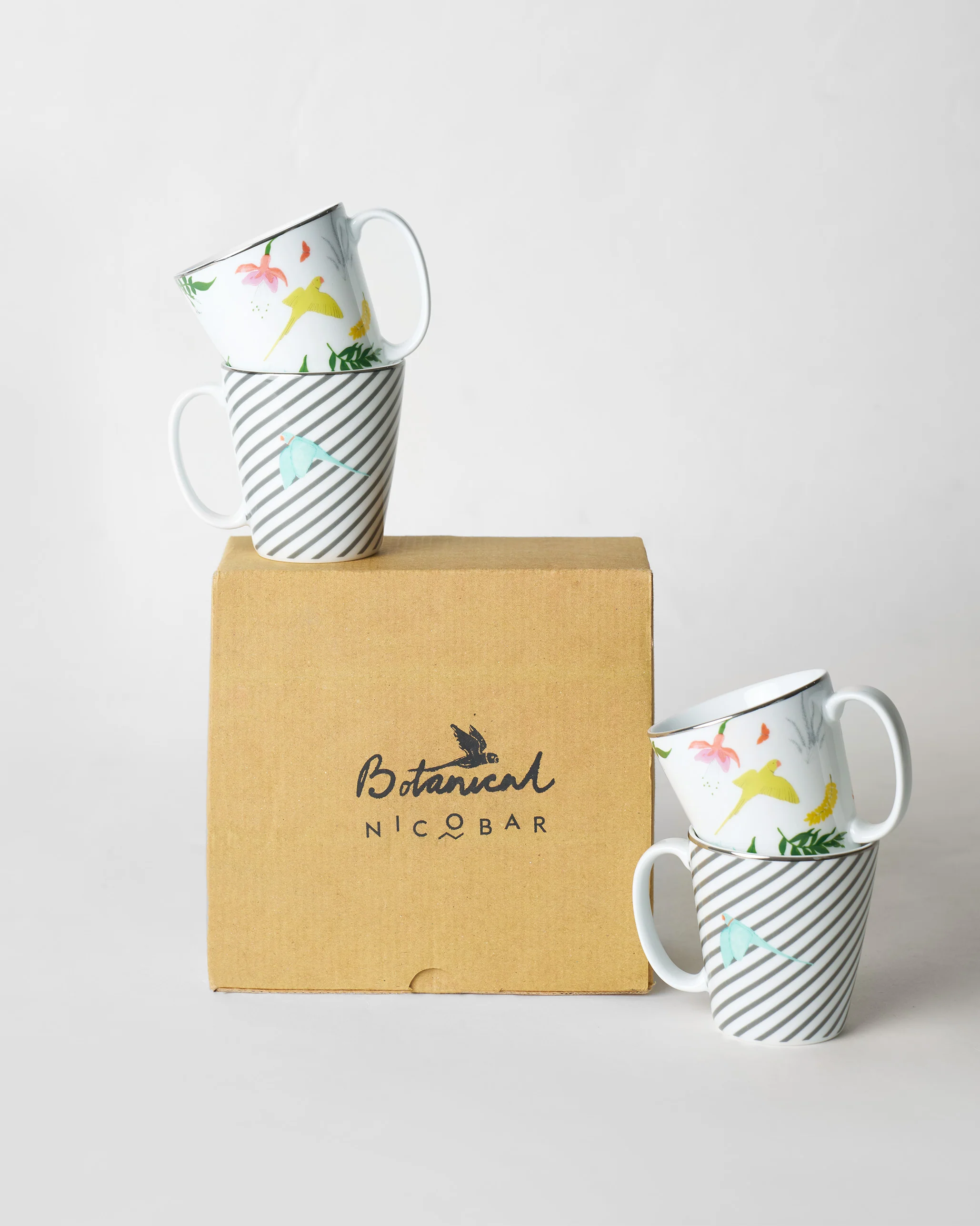 Botanical Coffee Mugs - Set of 4 - Image 5