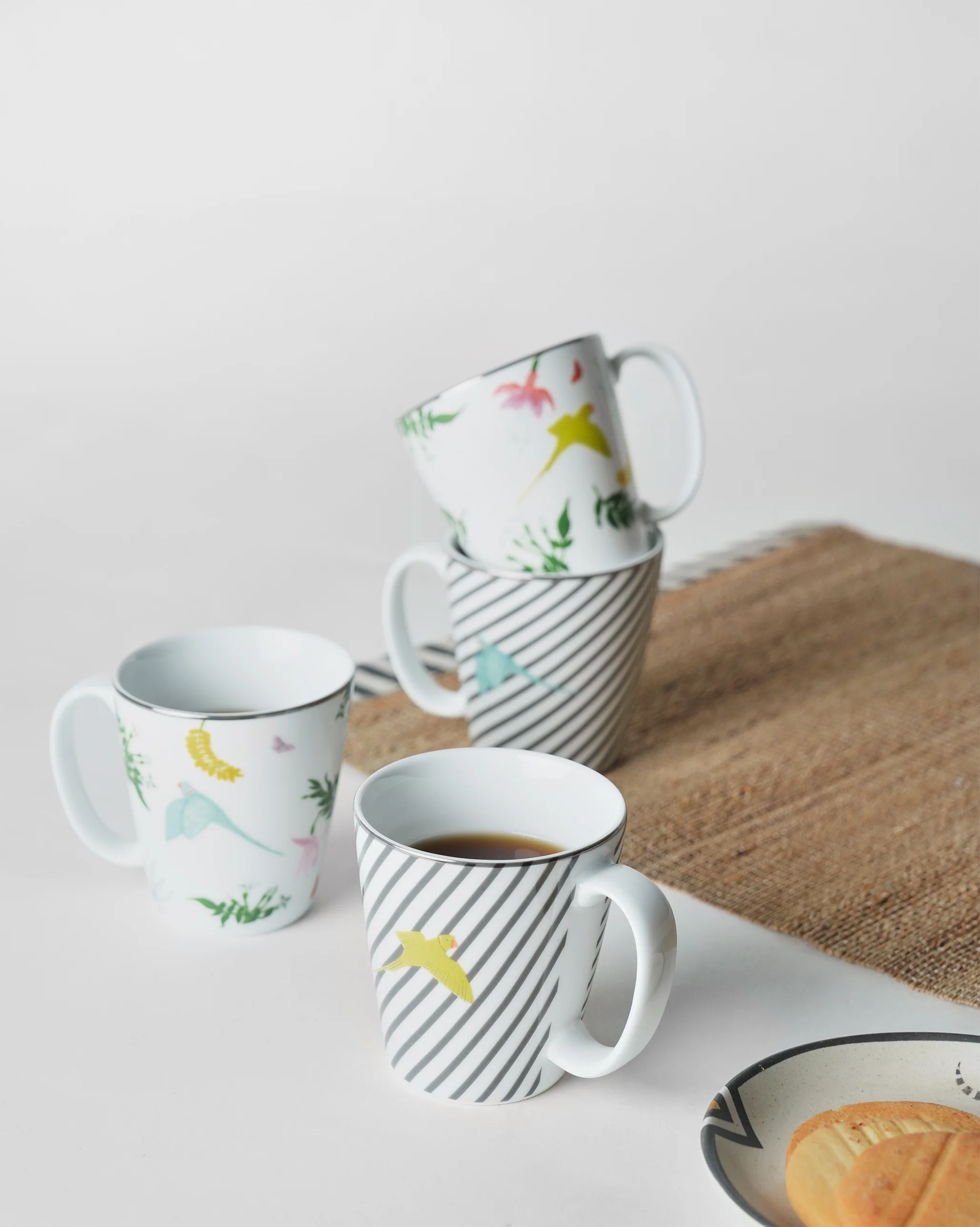 Botanical Coffee Mugs - Set of 4 - Image 7