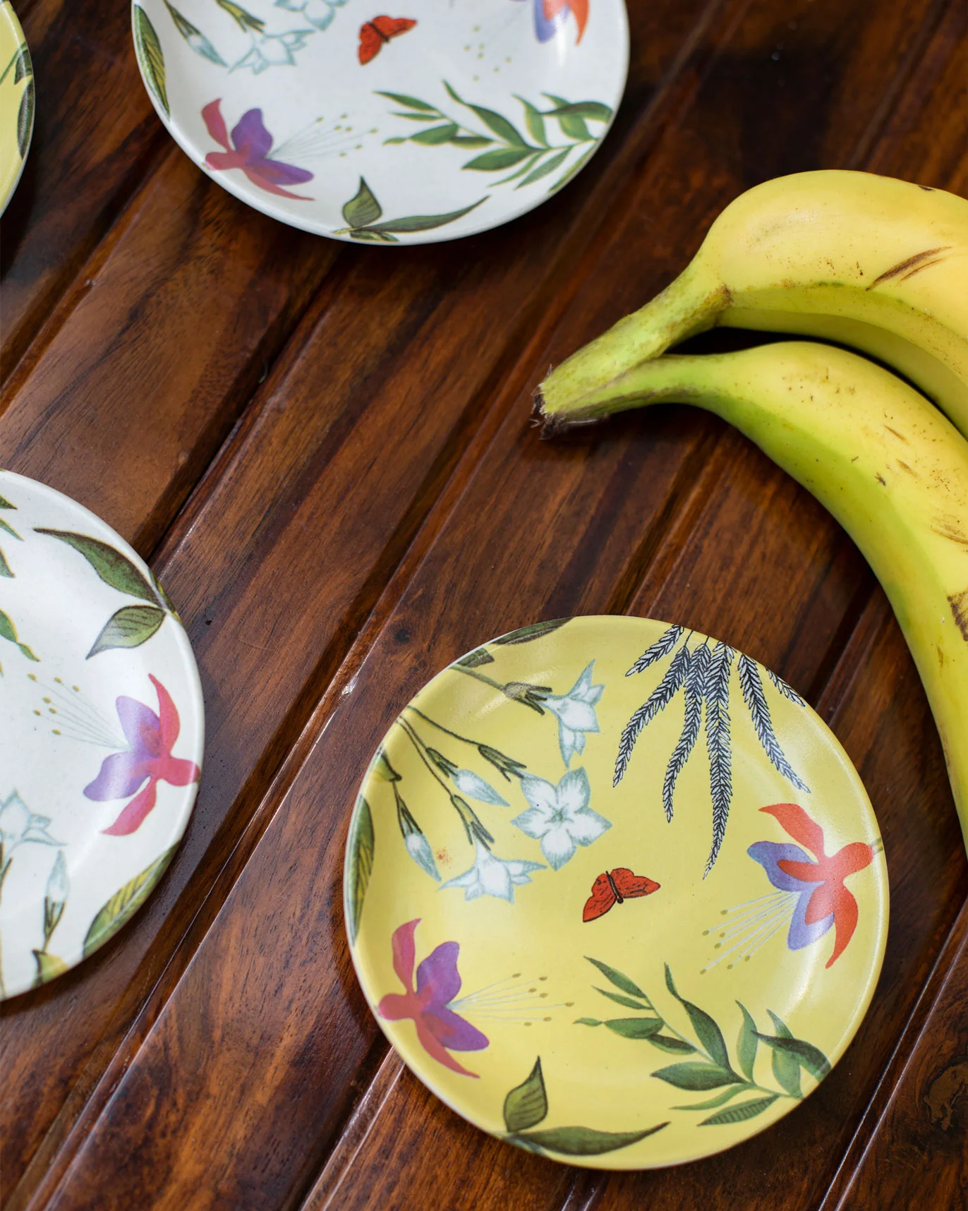 Botanical Tea Plates (Set of 4) - Image 3