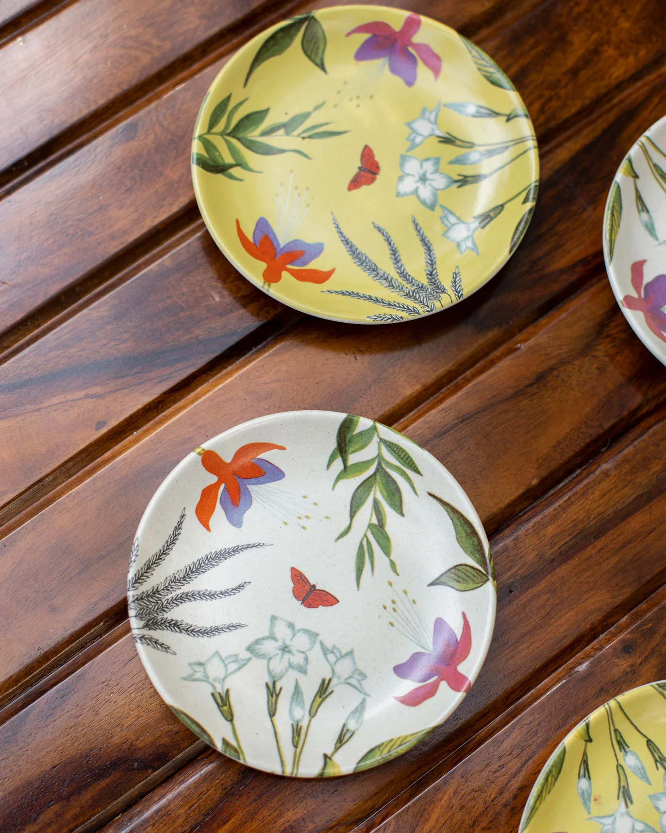 Botanical Tea Plates (Set of 4) - Image 4