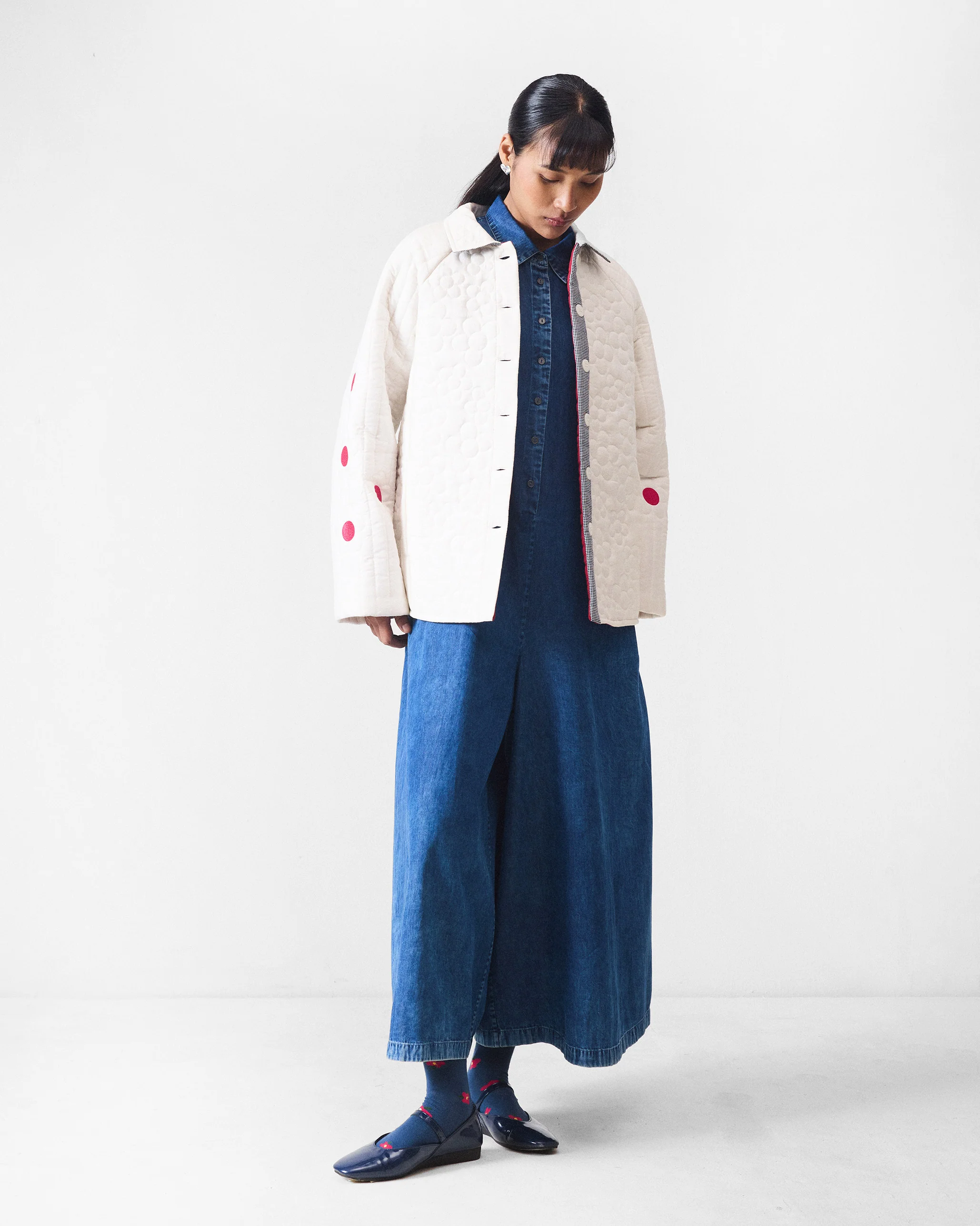 Botanik Jacket - Ivory & Fuchsia - Image 10