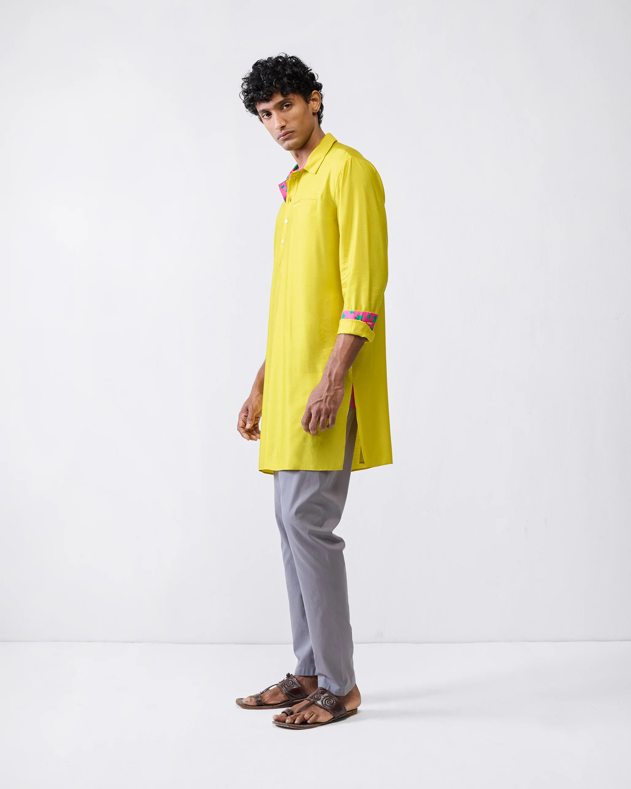 Bouquet Kurta - Chartreuse - Image 4