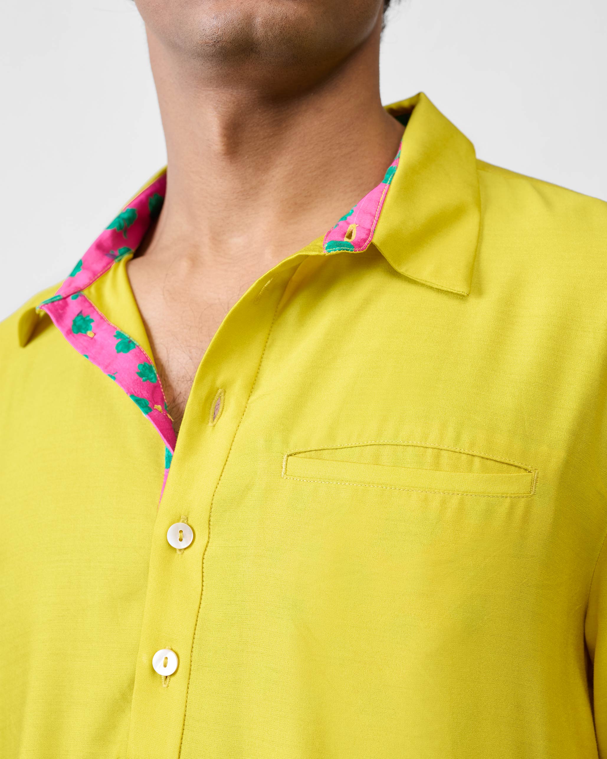 Bouquet Kurta - Chartreuse - Image 5