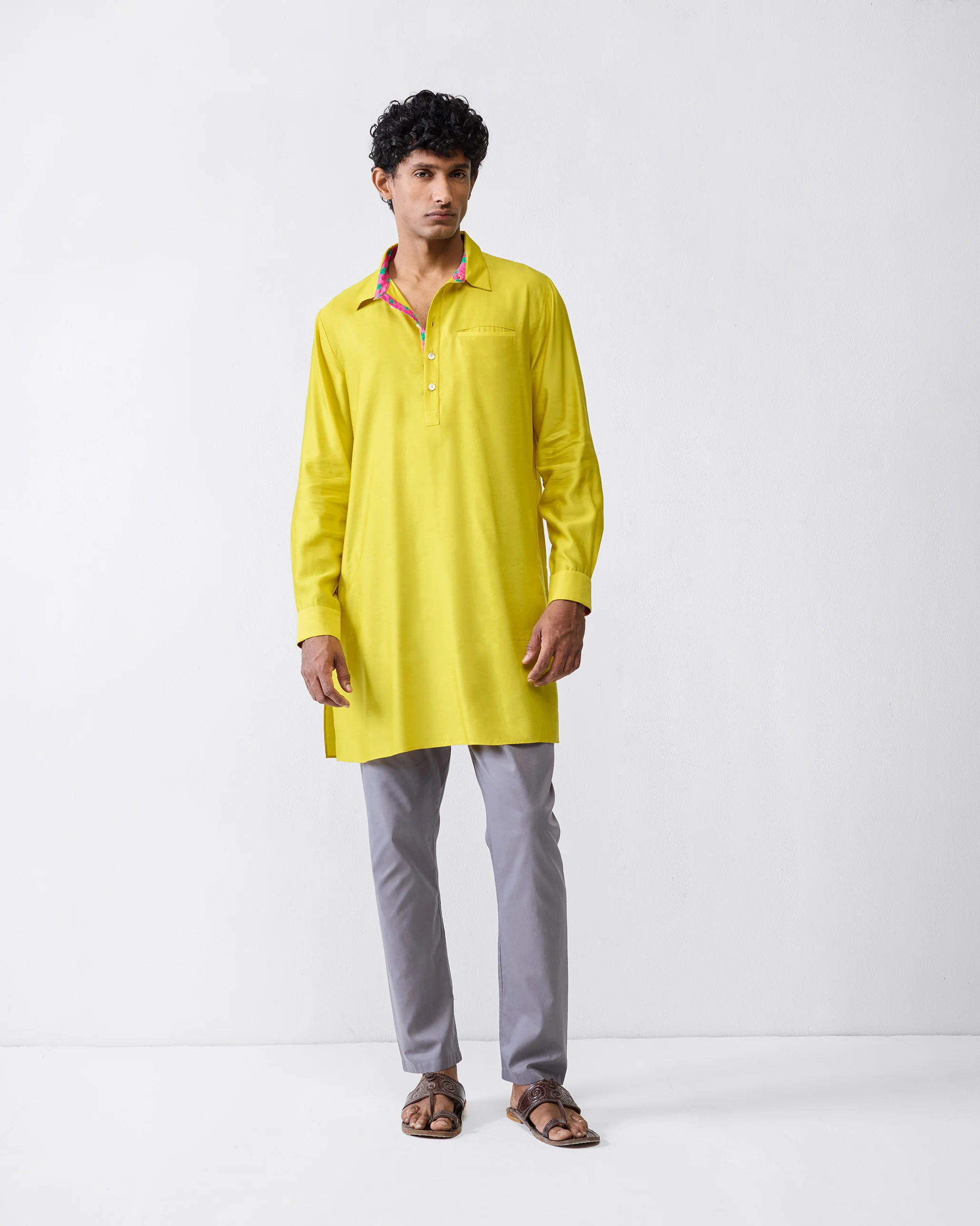 Bouquet Kurta - Chartreuse - Image 9