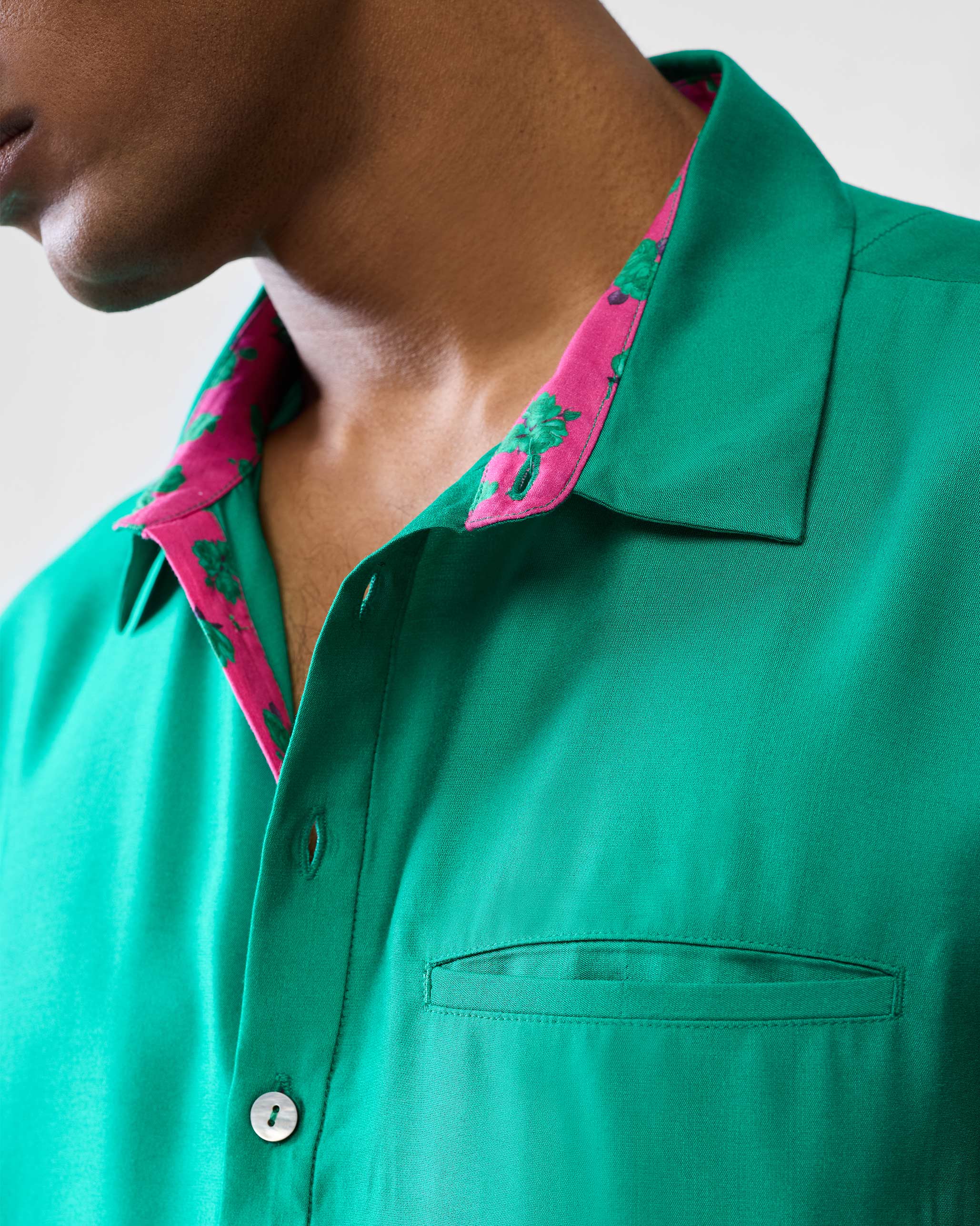 Bouquet Kurta - Emerald Green - Image 5