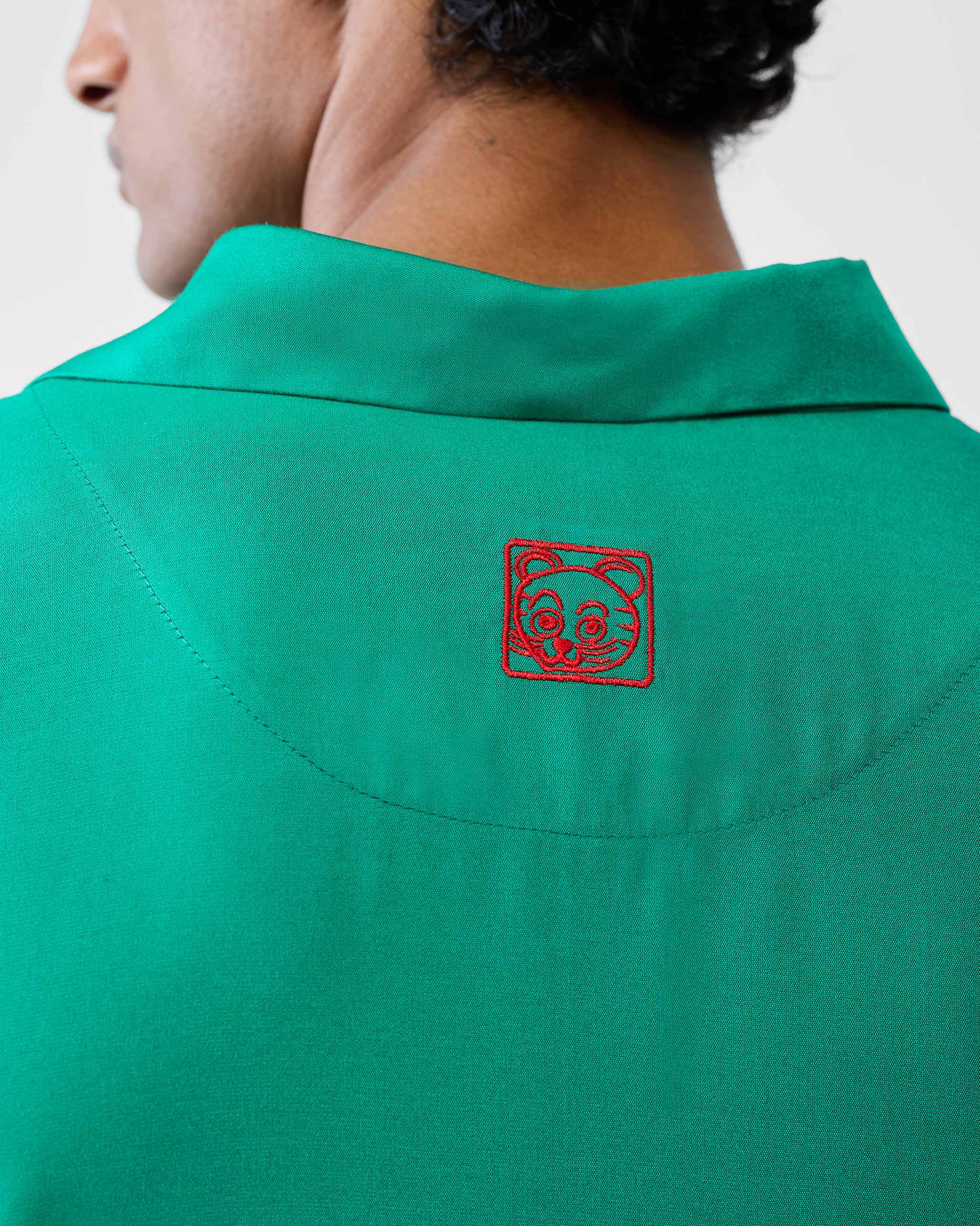 Bouquet Kurta - Emerald Green - Image 6