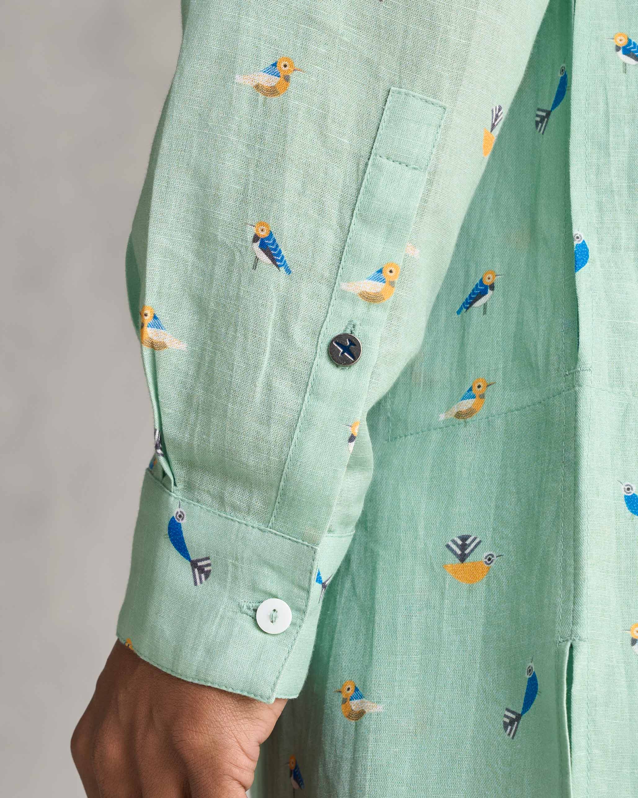 Bouquet Kurta - Sage Green - Image 4