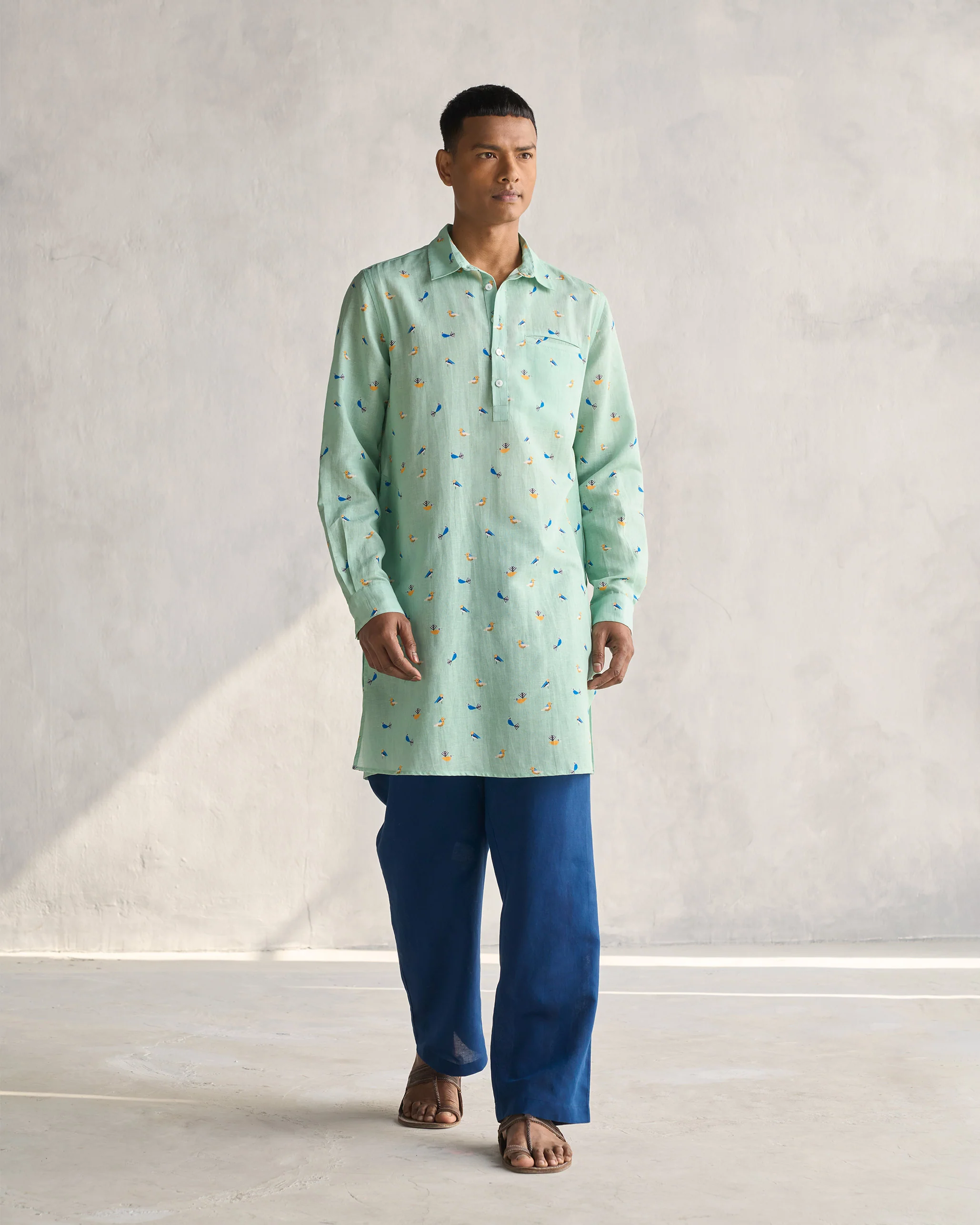 Bouquet Kurta - Sage Green - Image 6