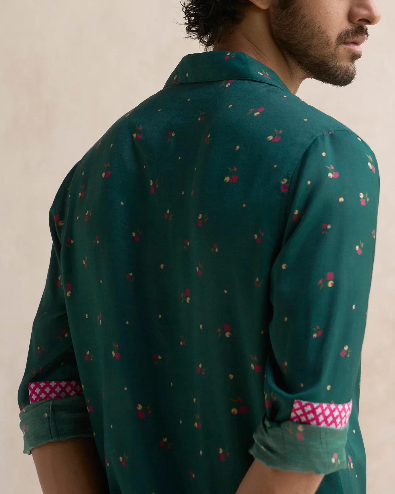 Bouquet Kurta - Teal - Image 3