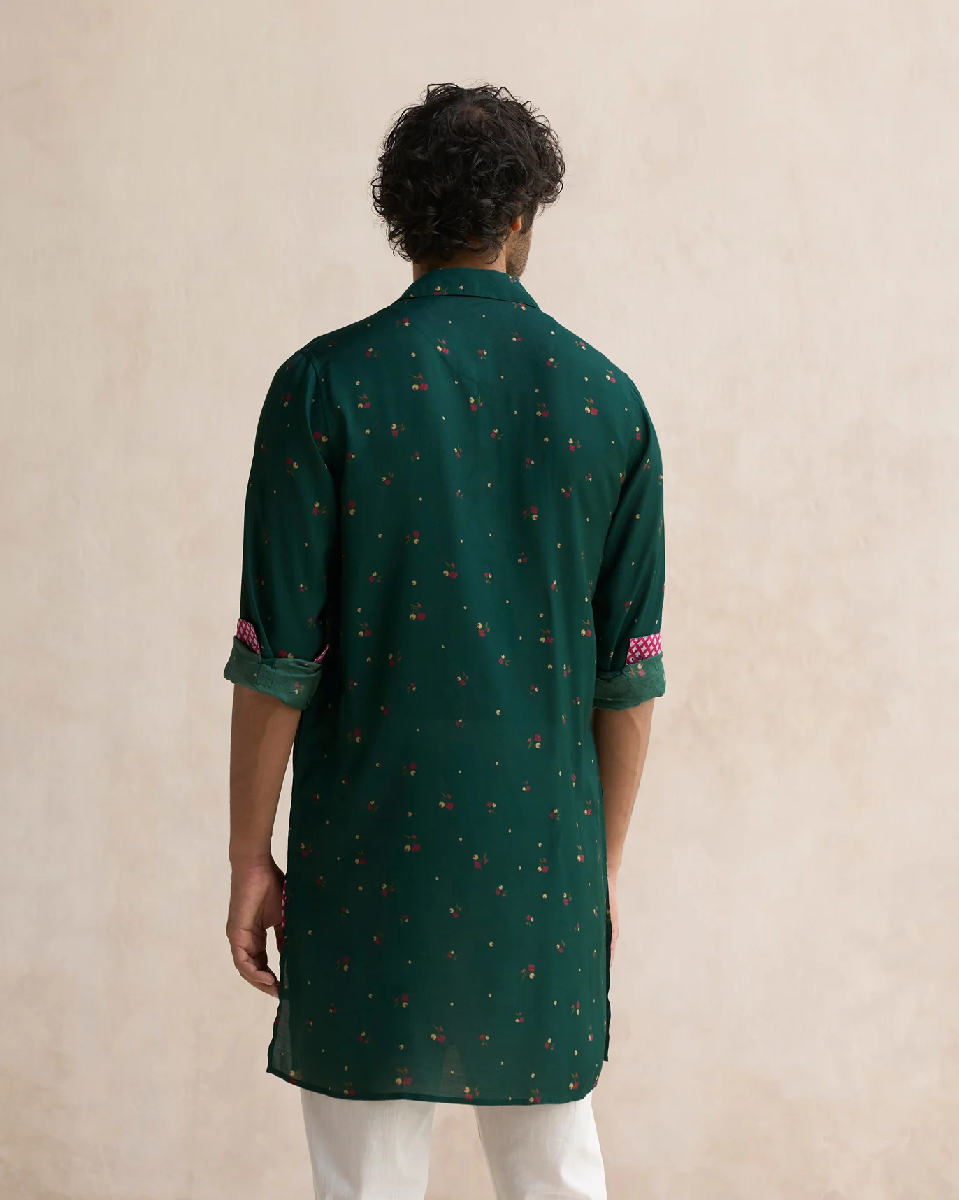 Bouquet Kurta - Teal - Image 5