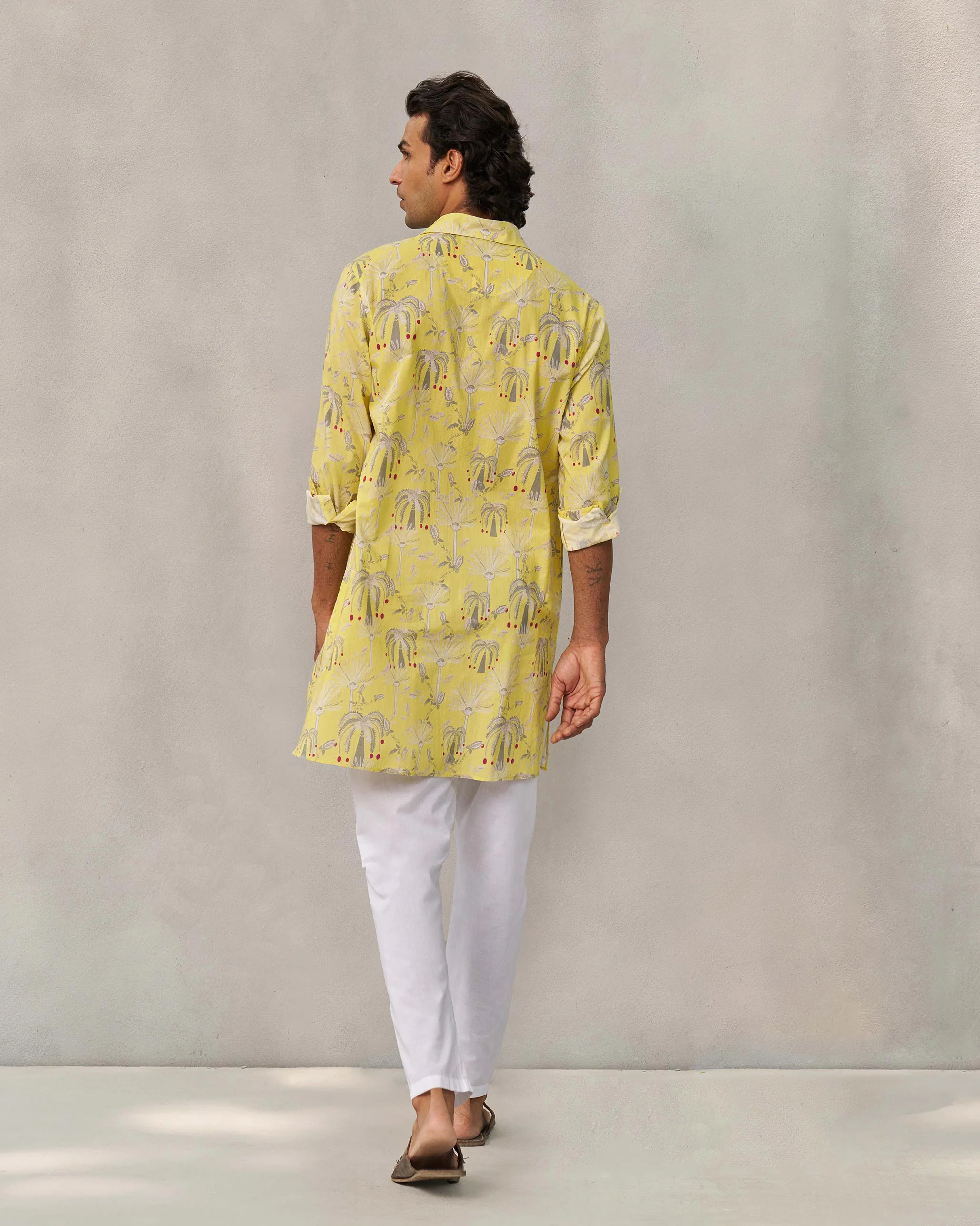 Bouquet Kurta - Yellow - Image 5