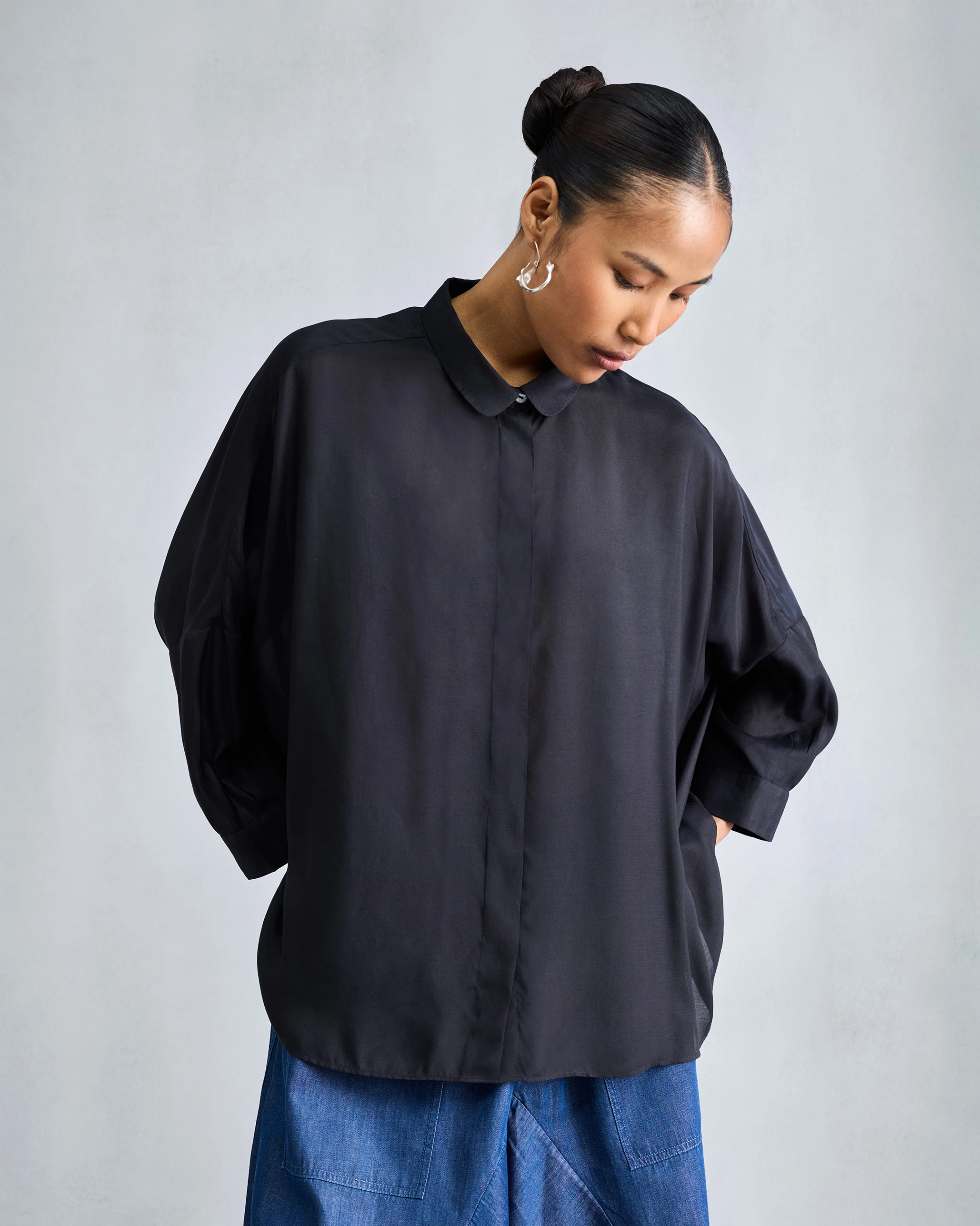 Boxy Shirt - Black - Image 5