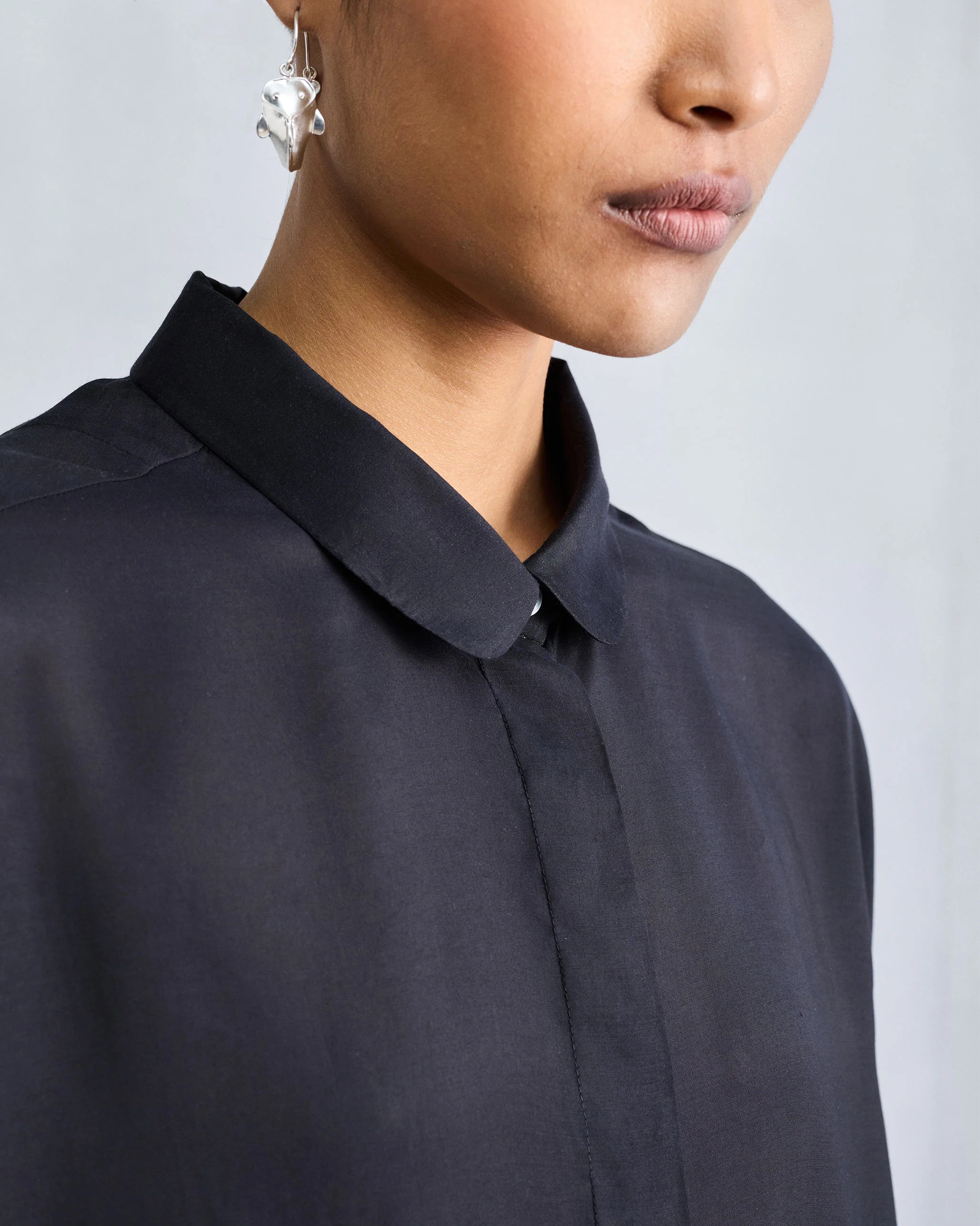 Boxy Shirt - Black - Image 6