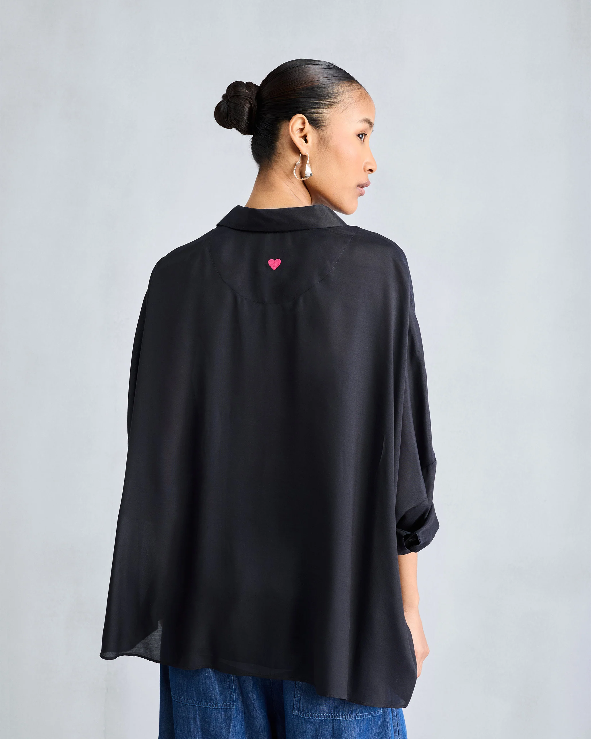 Boxy Shirt - Black - Image 7
