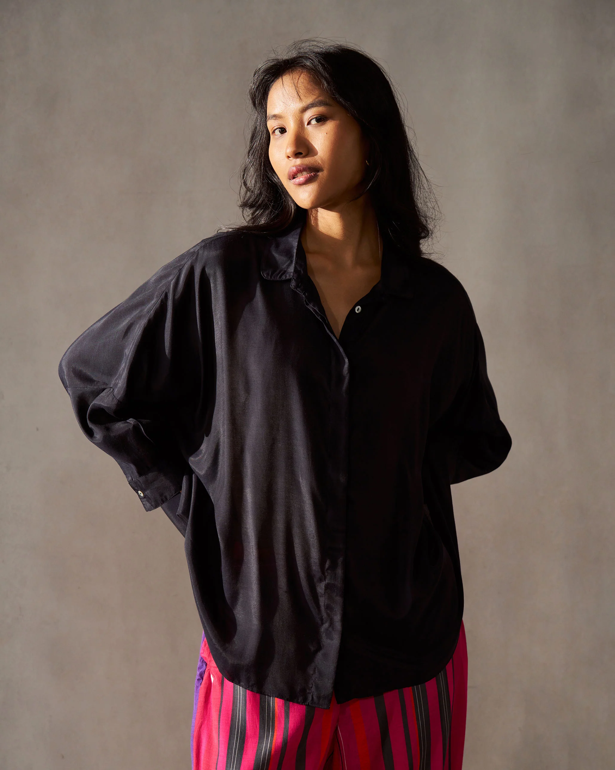 Boxy Shirt - Black - Image 3
