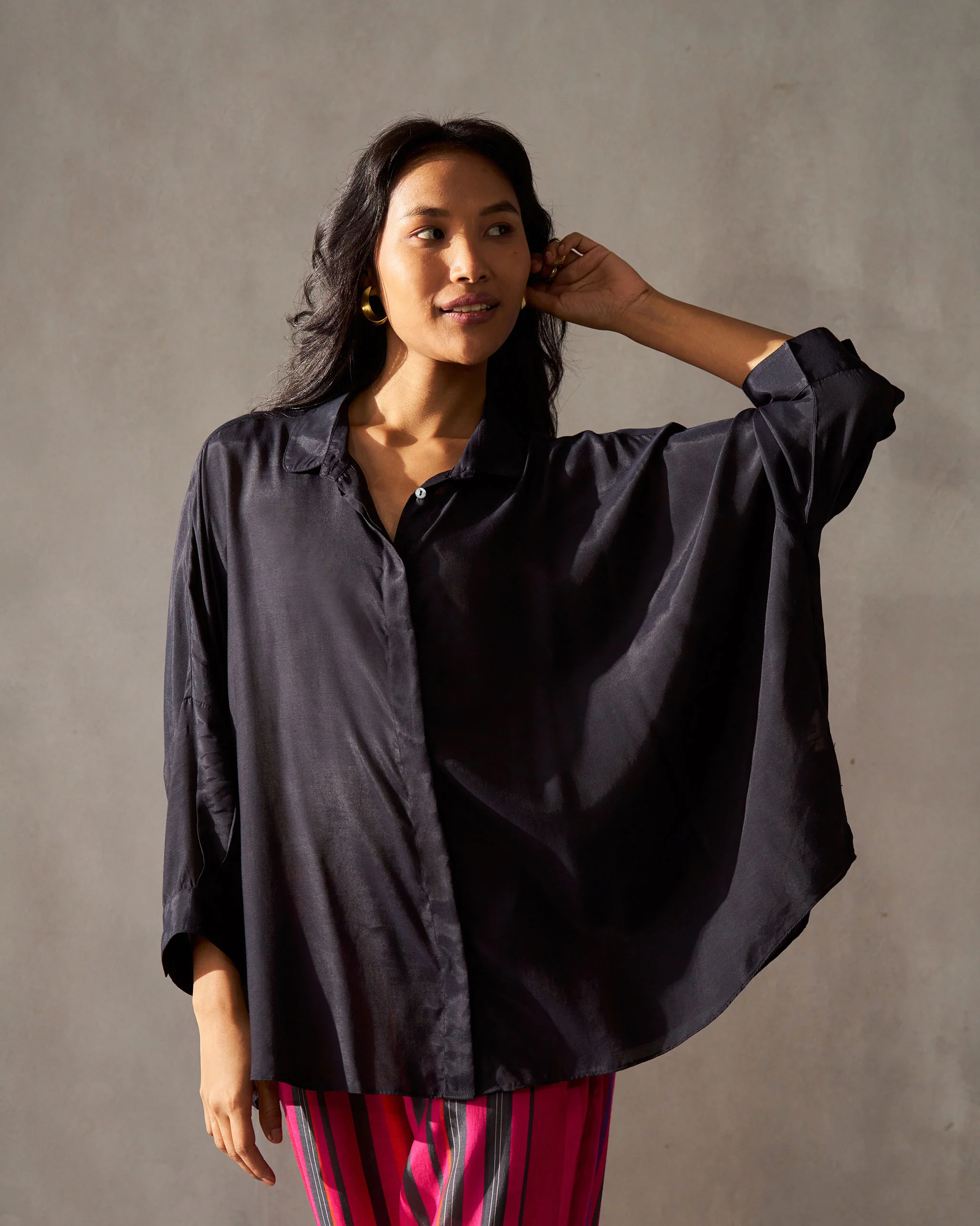 Boxy Shirt - Black - Image 6