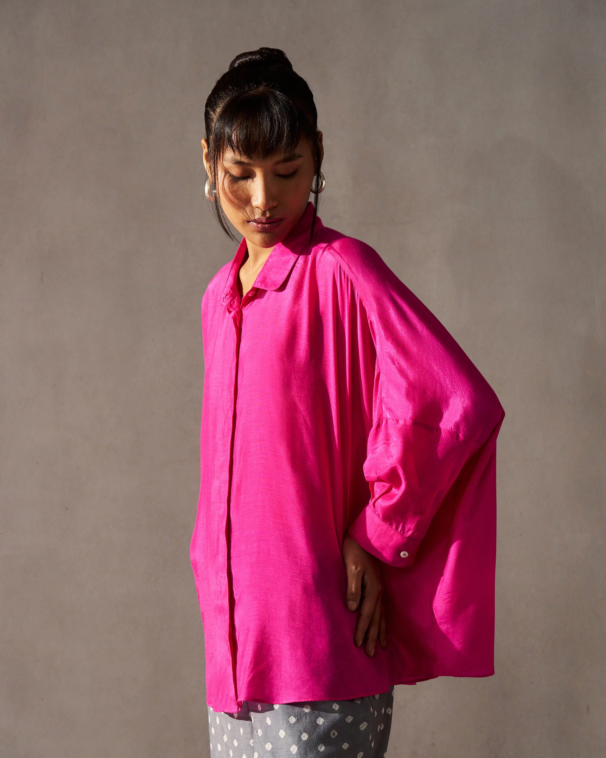 Boxy Shirt - Magenta - Image 3