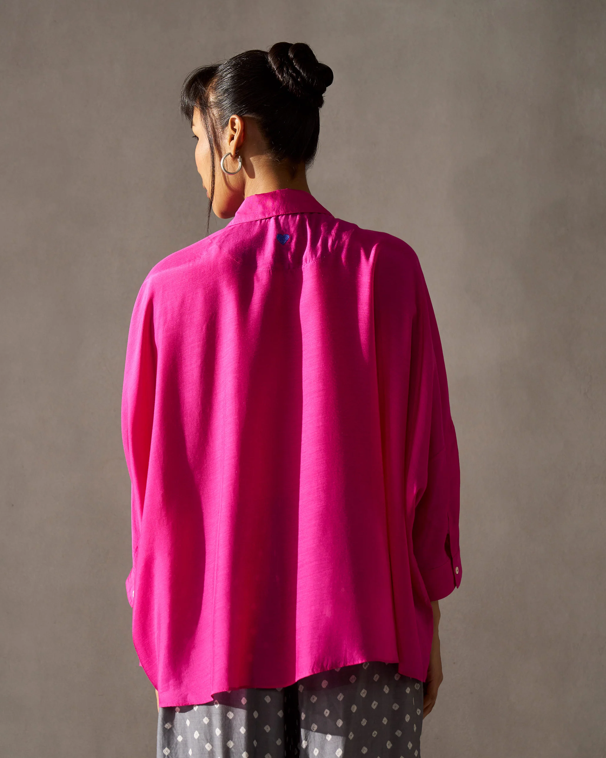 Boxy Shirt - Magenta - Image 4