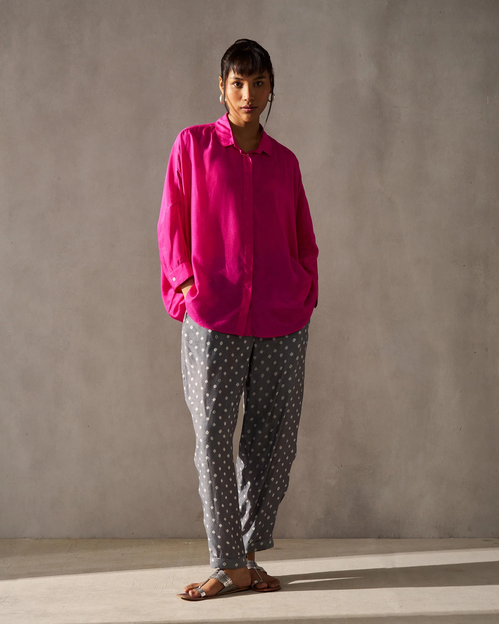 Boxy Shirt - Magenta - Image 6