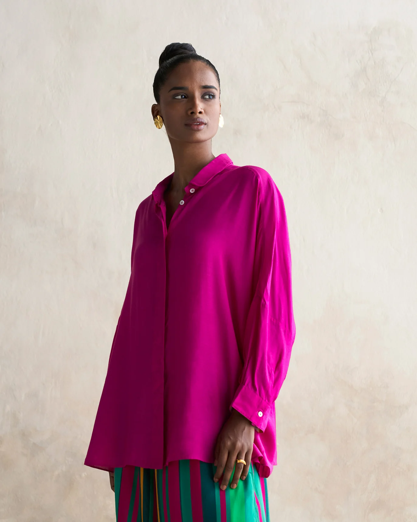 Boxy Shirt - Magenta - Image 4