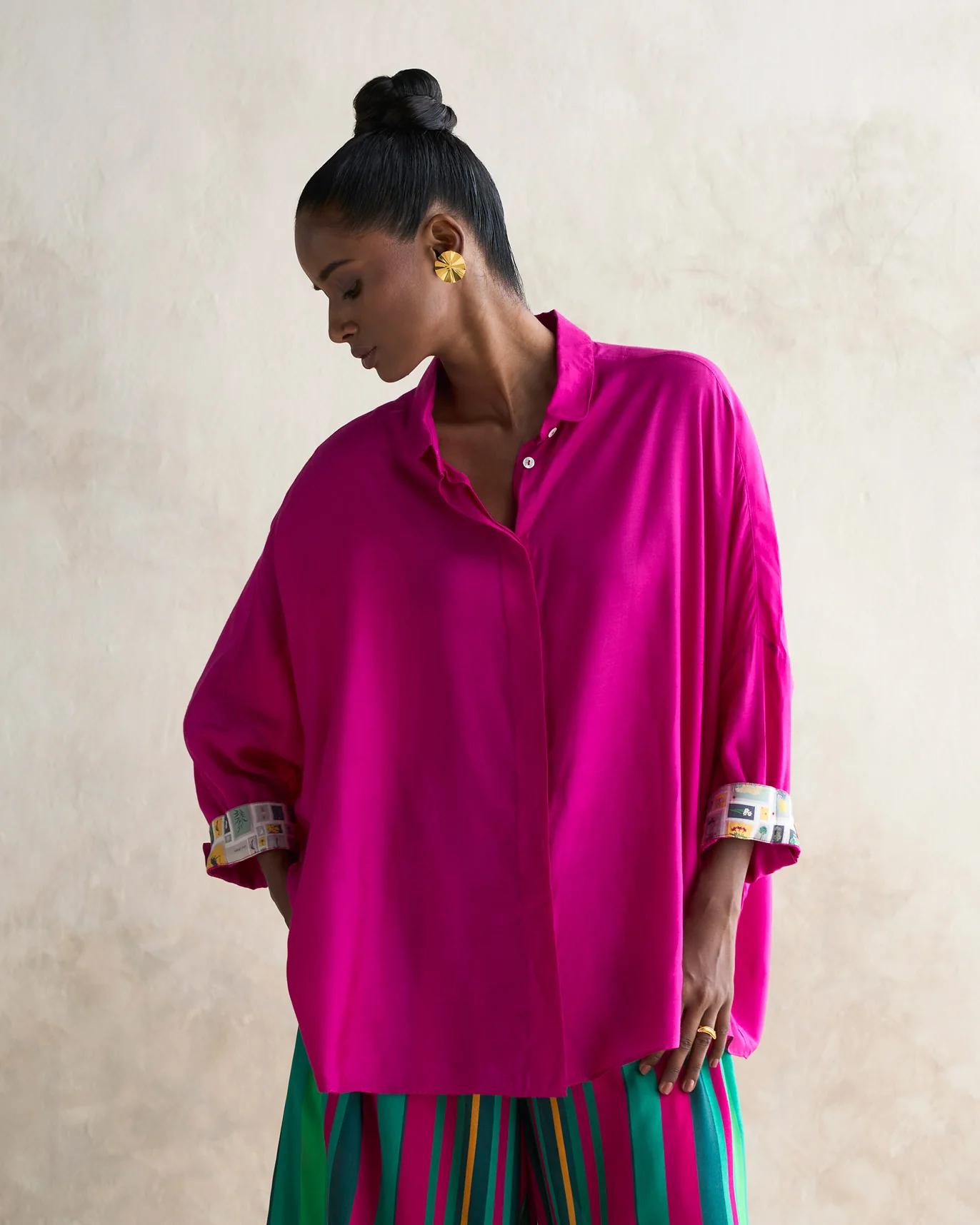 Boxy Shirt - Magenta - Image 6