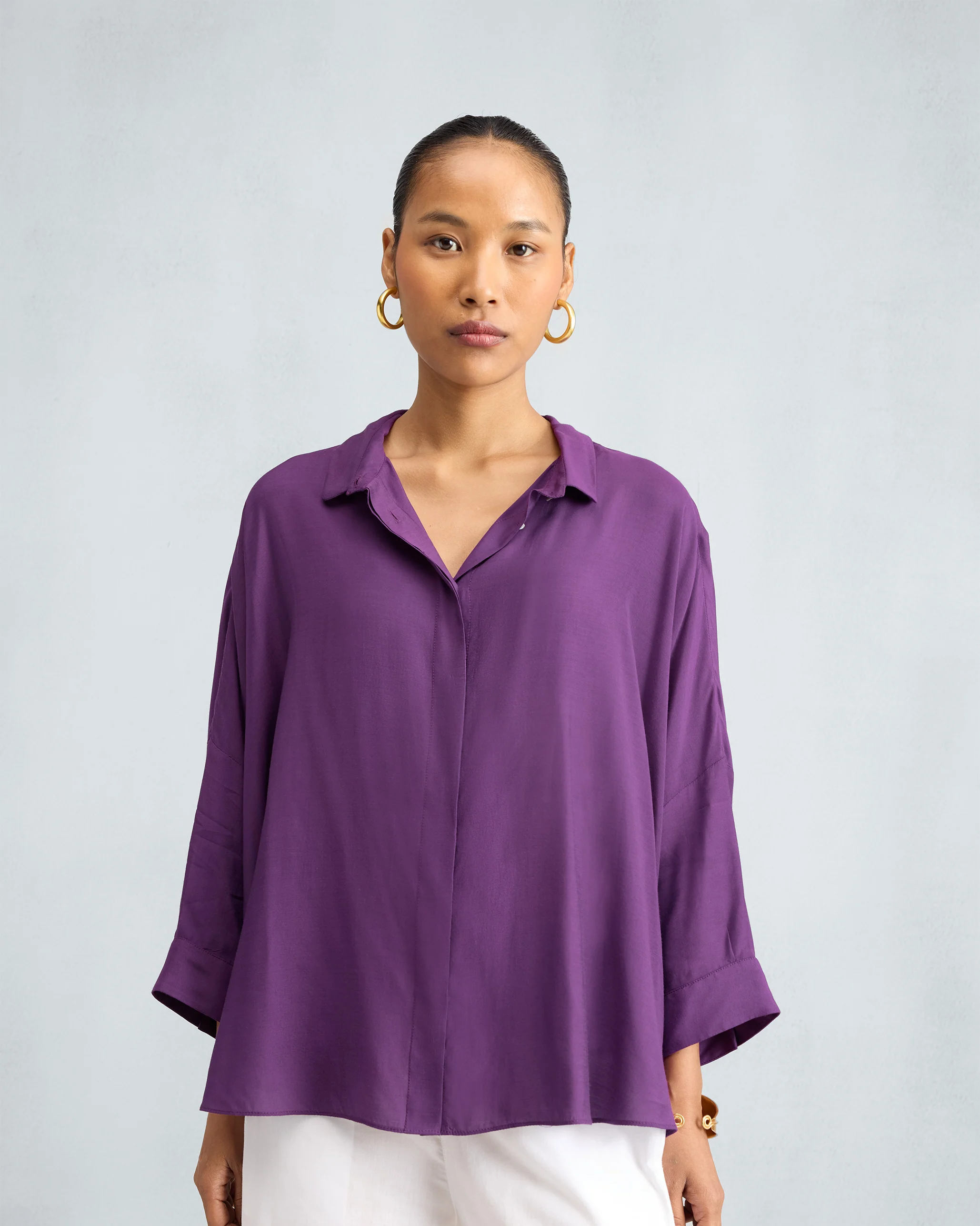 Boxy Shirt - Purple - Image 5
