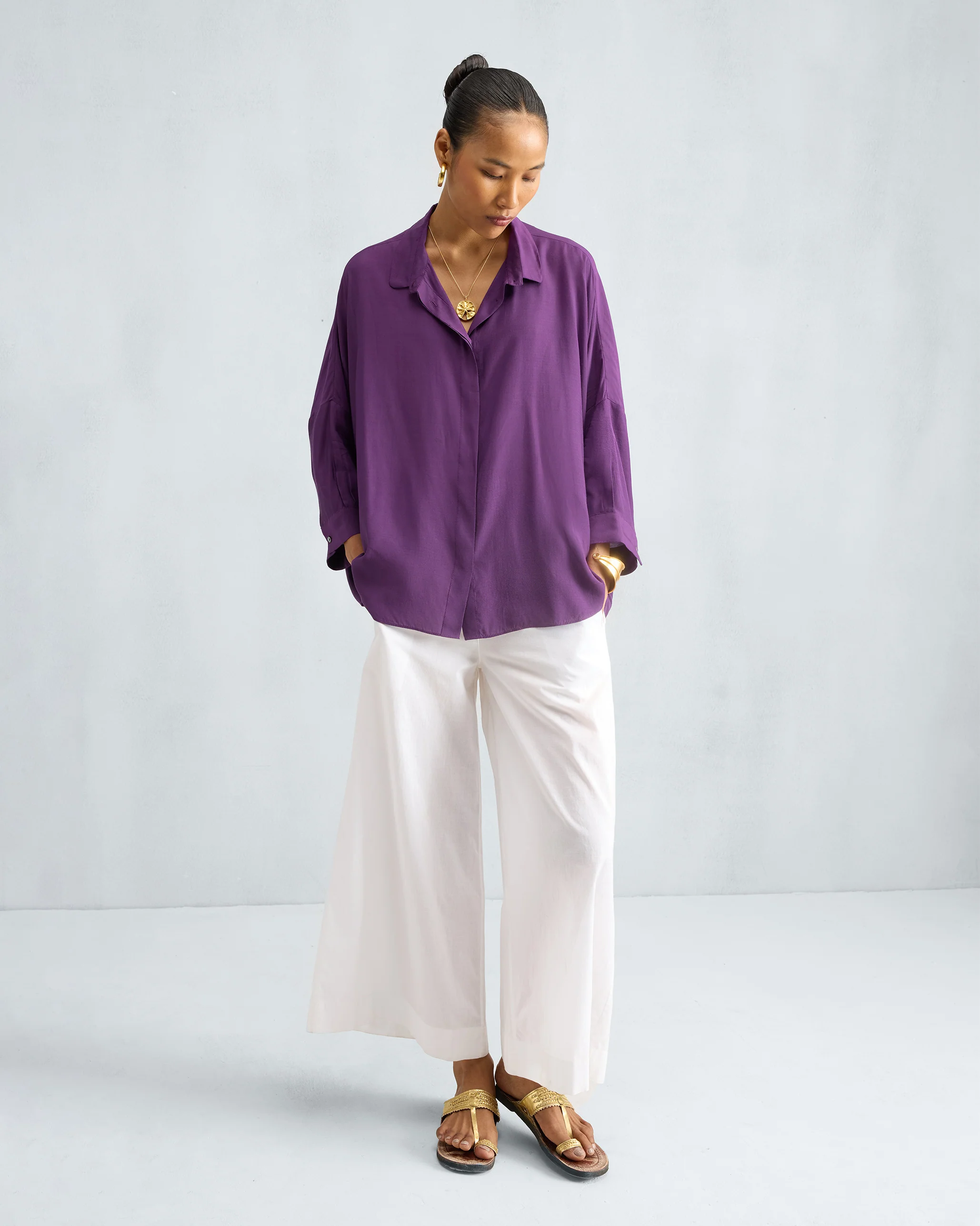 Boxy Shirt - Purple - Image 6