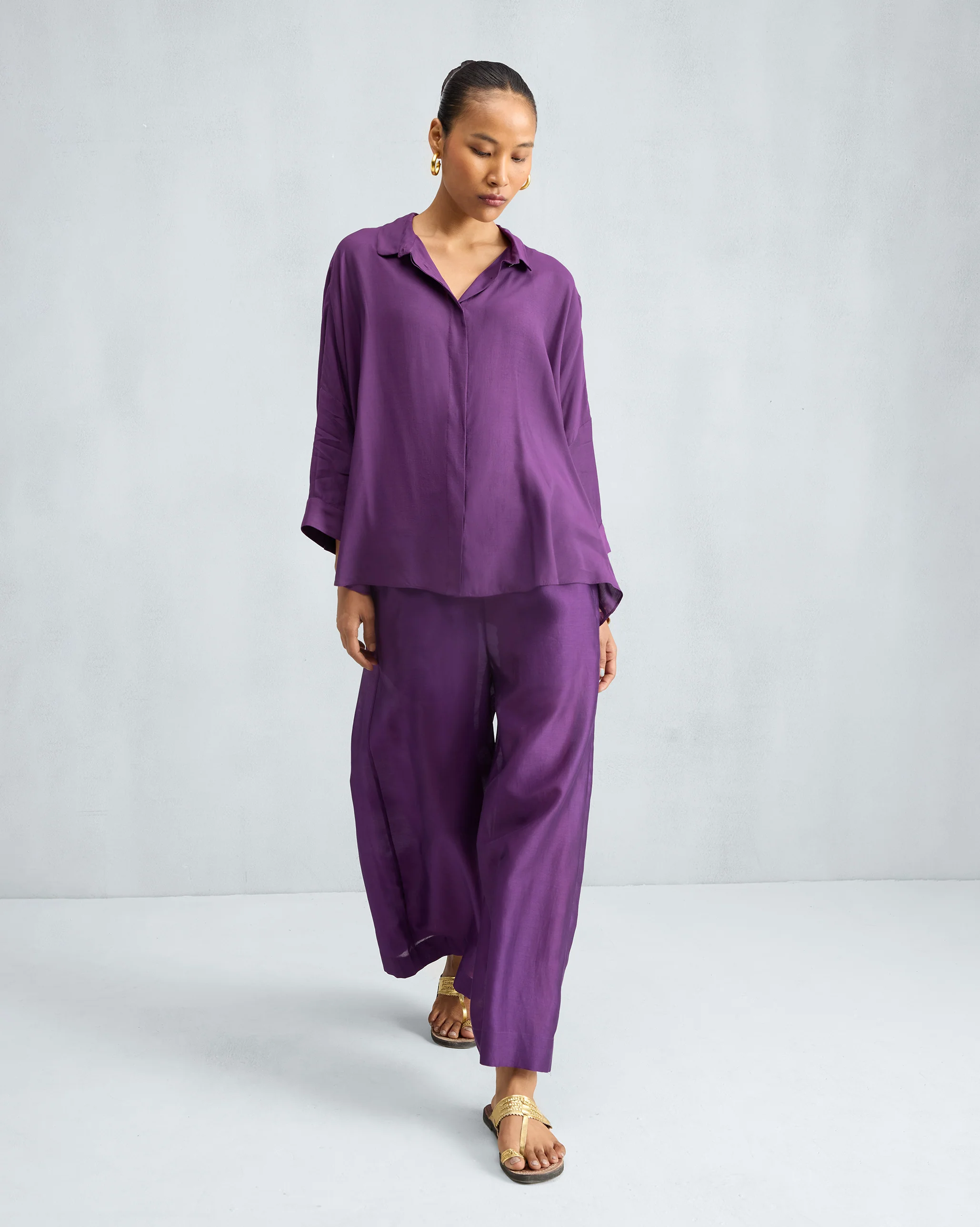 Boxy Shirt - Purple - Image 8
