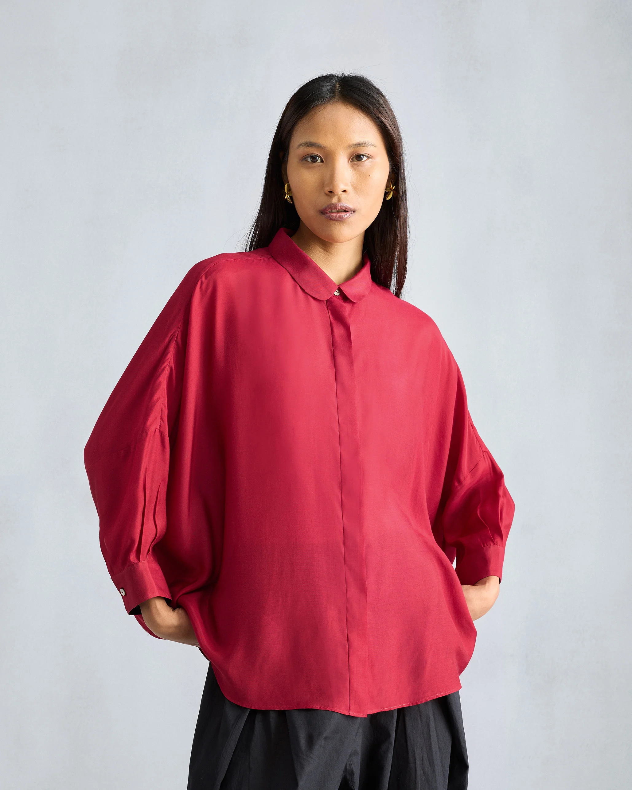 Boxy Shirt - Red - Image 2