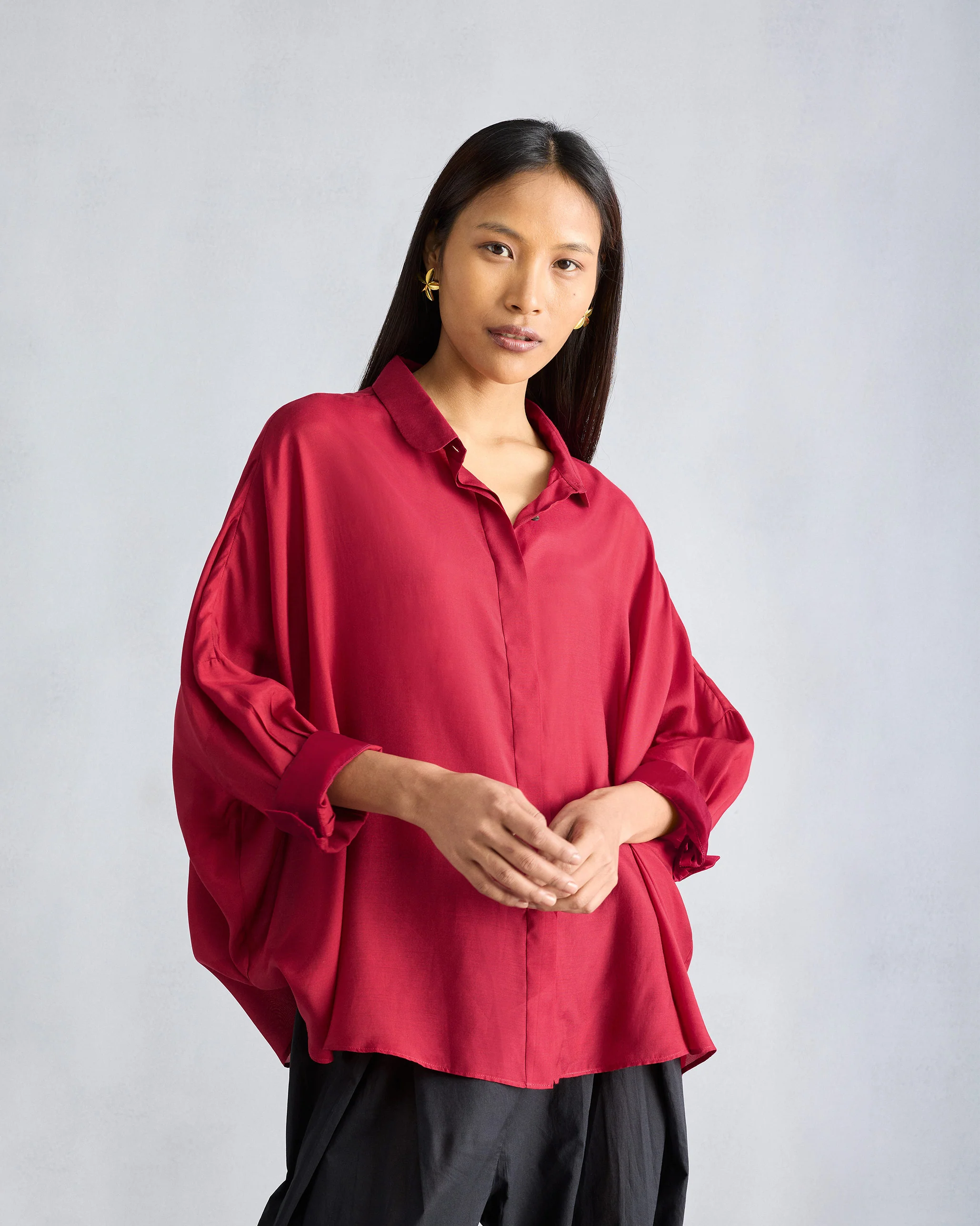 Boxy Shirt - Red - Image 3