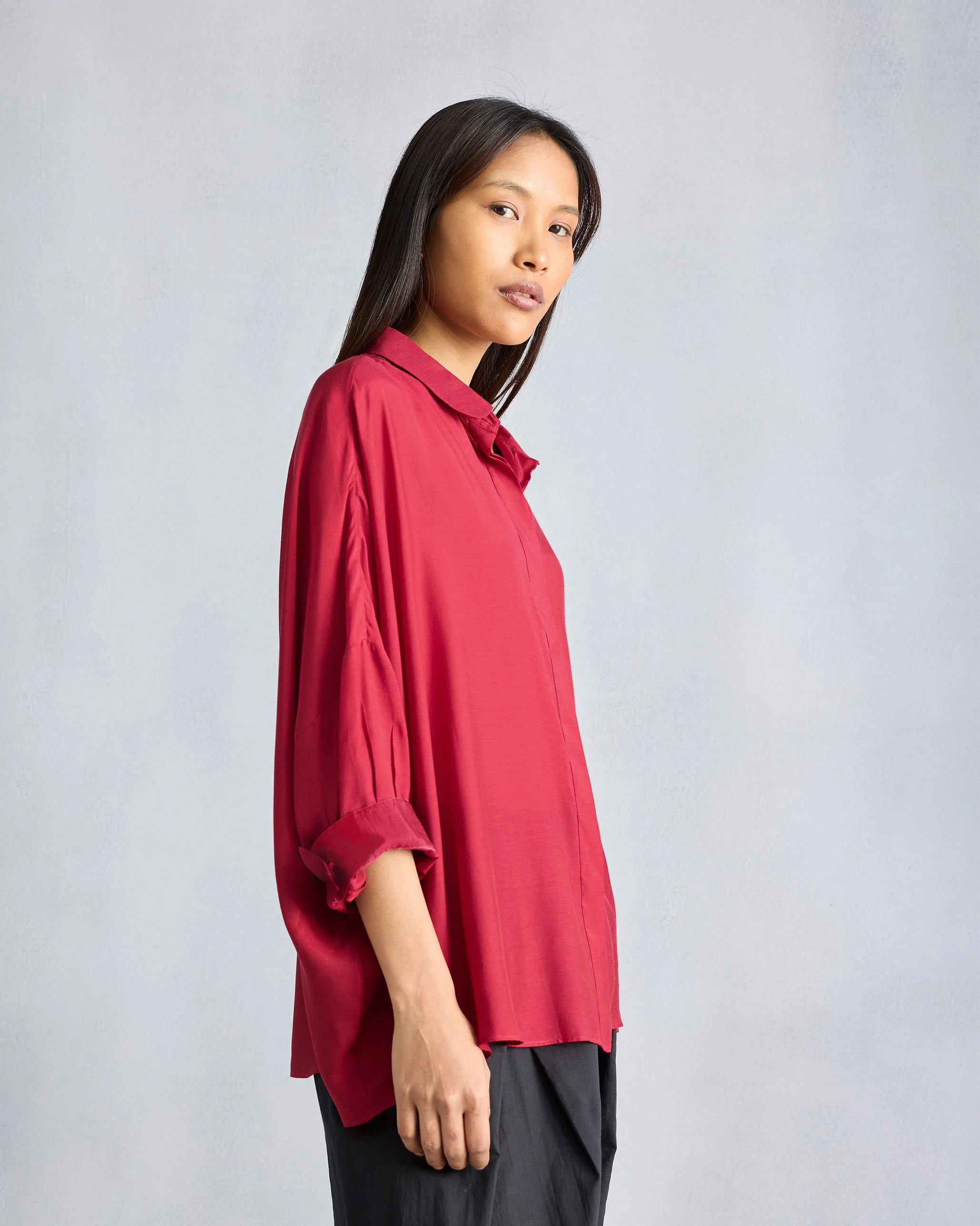 Boxy Shirt - Red - Image 4