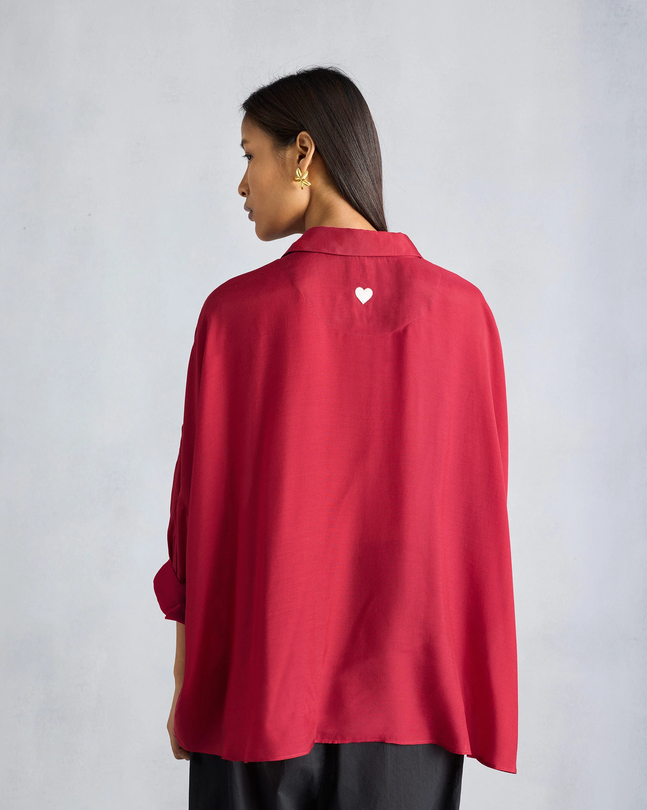 Boxy Shirt - Red - Image 5