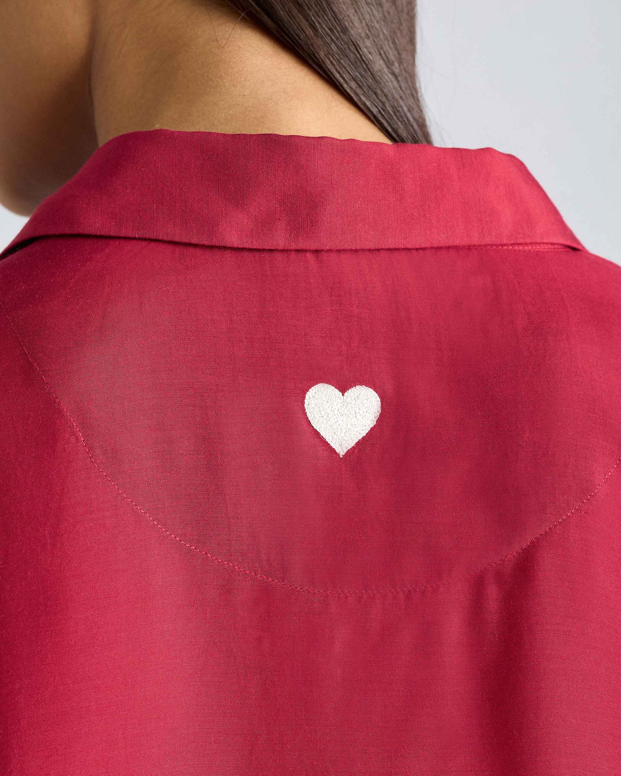 Boxy Shirt - Red - Image 6