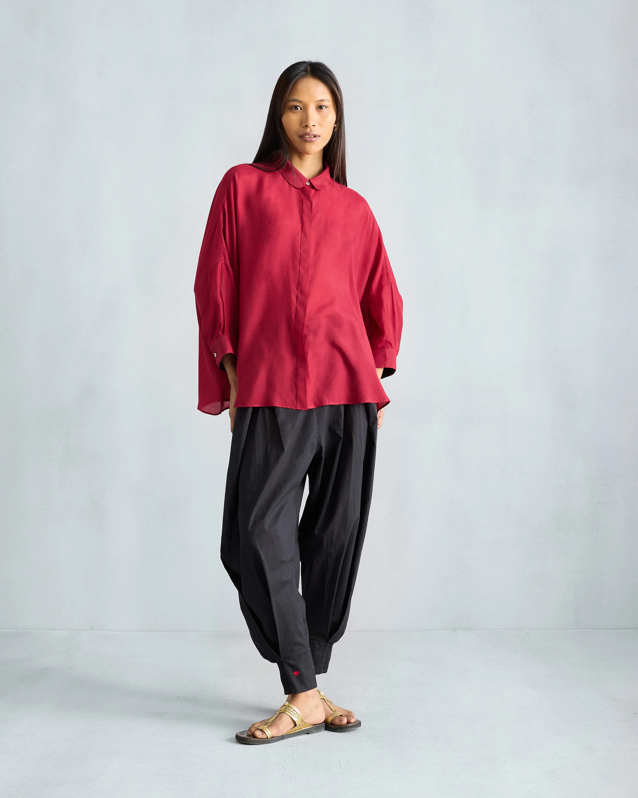 Boxy Shirt - Red - Image 7