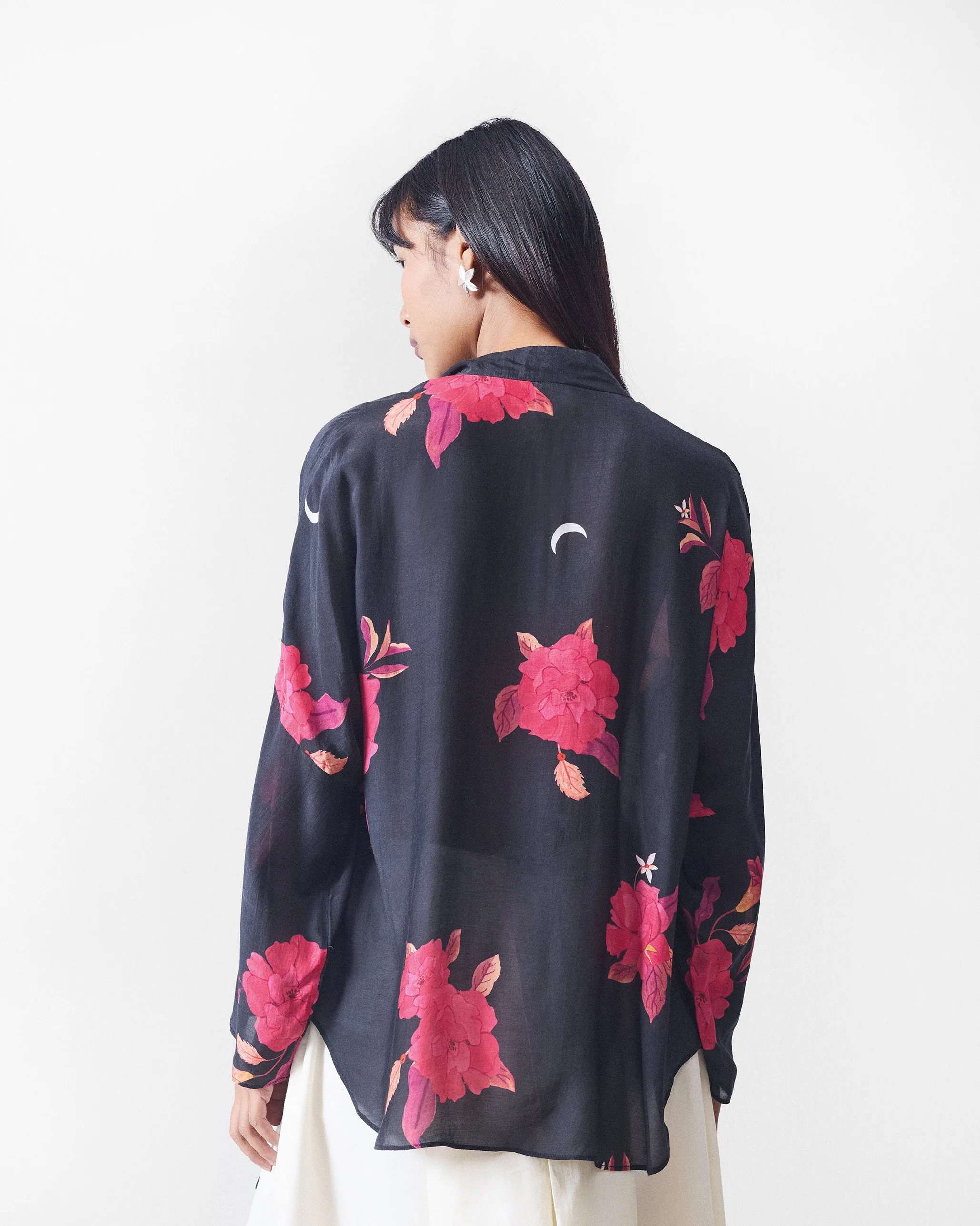 Bramble Top - Black & Fuchsia - Image 4