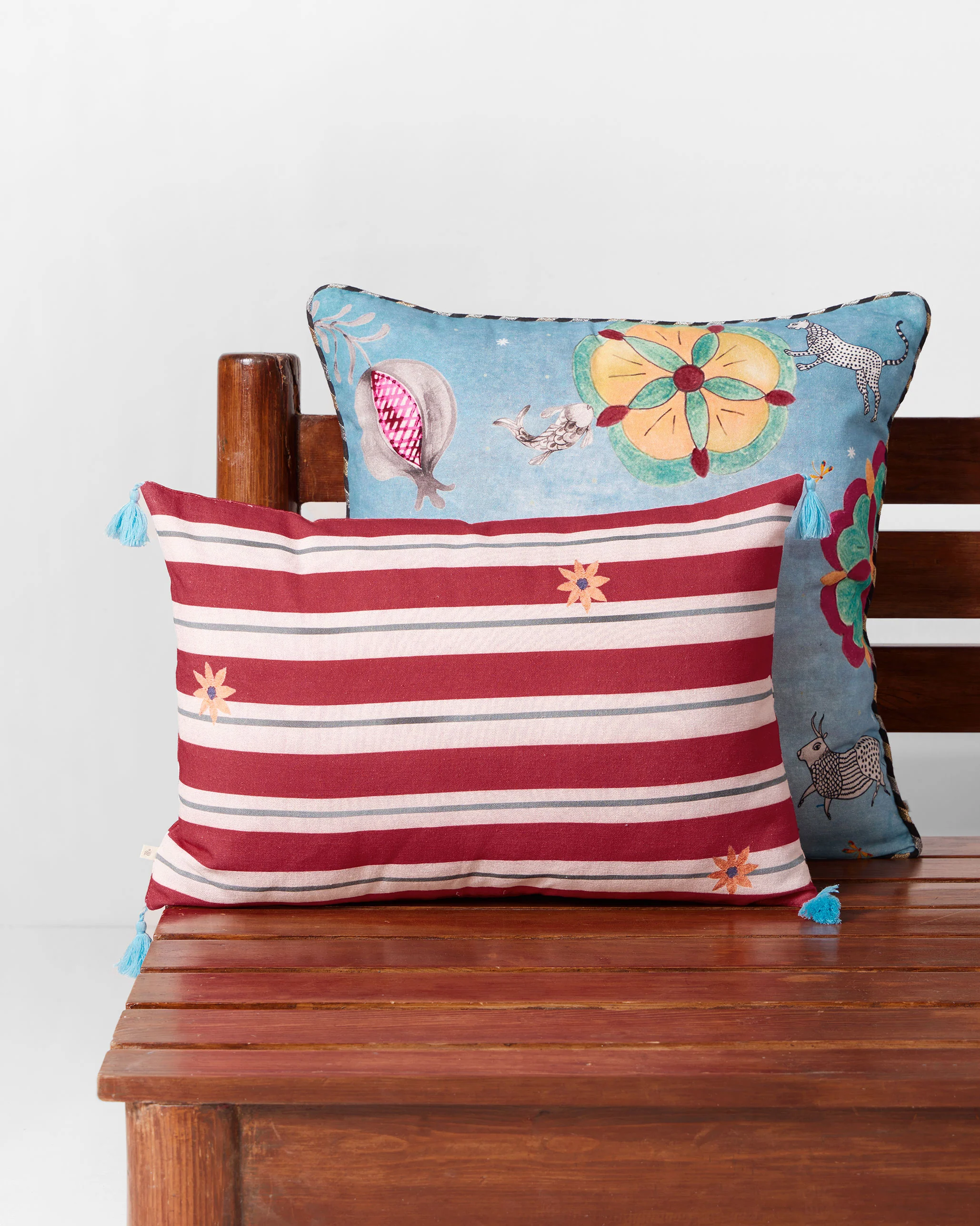 Bulbul Stripes Cushion Cover - Image 2