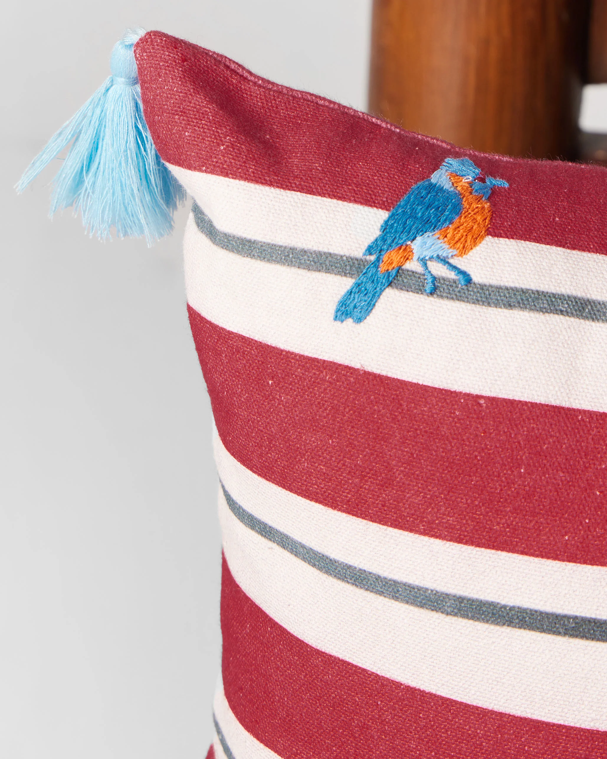 Bulbul Stripes Cushion Cover - Image 3