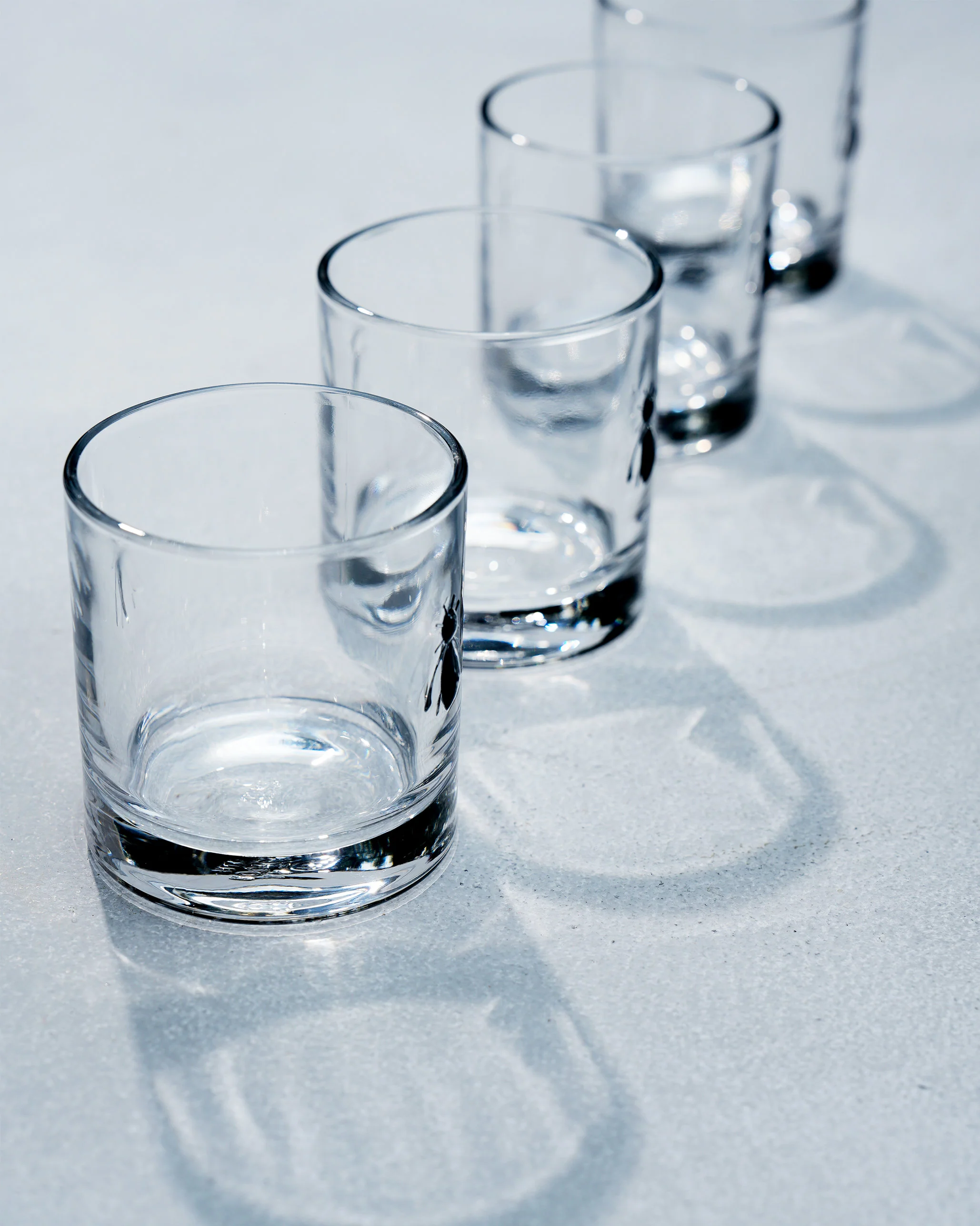 Bumble Bee Whiskey Glasses - Set of 4 - Image 2