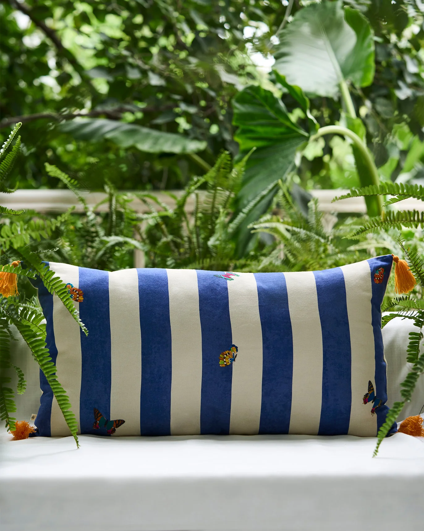 Bunga Lumbar Cover - Indigo - Image 3