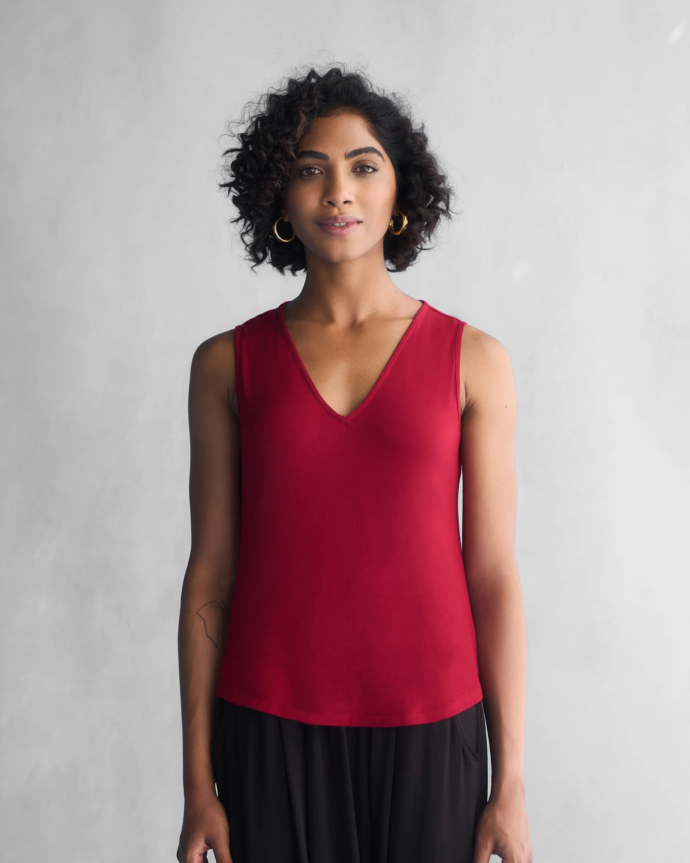 Burma Back Drape Top - Red - Image 4