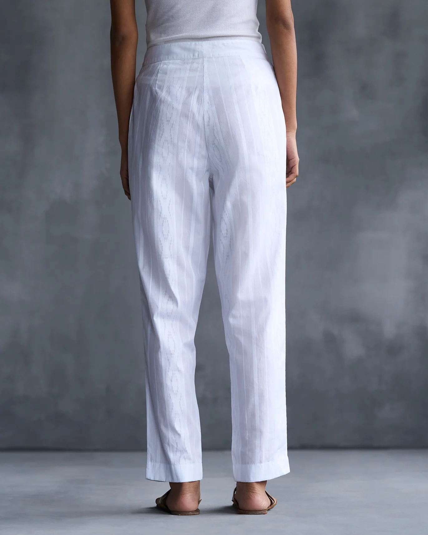 Burma Narrow Pants - White - Image 4
