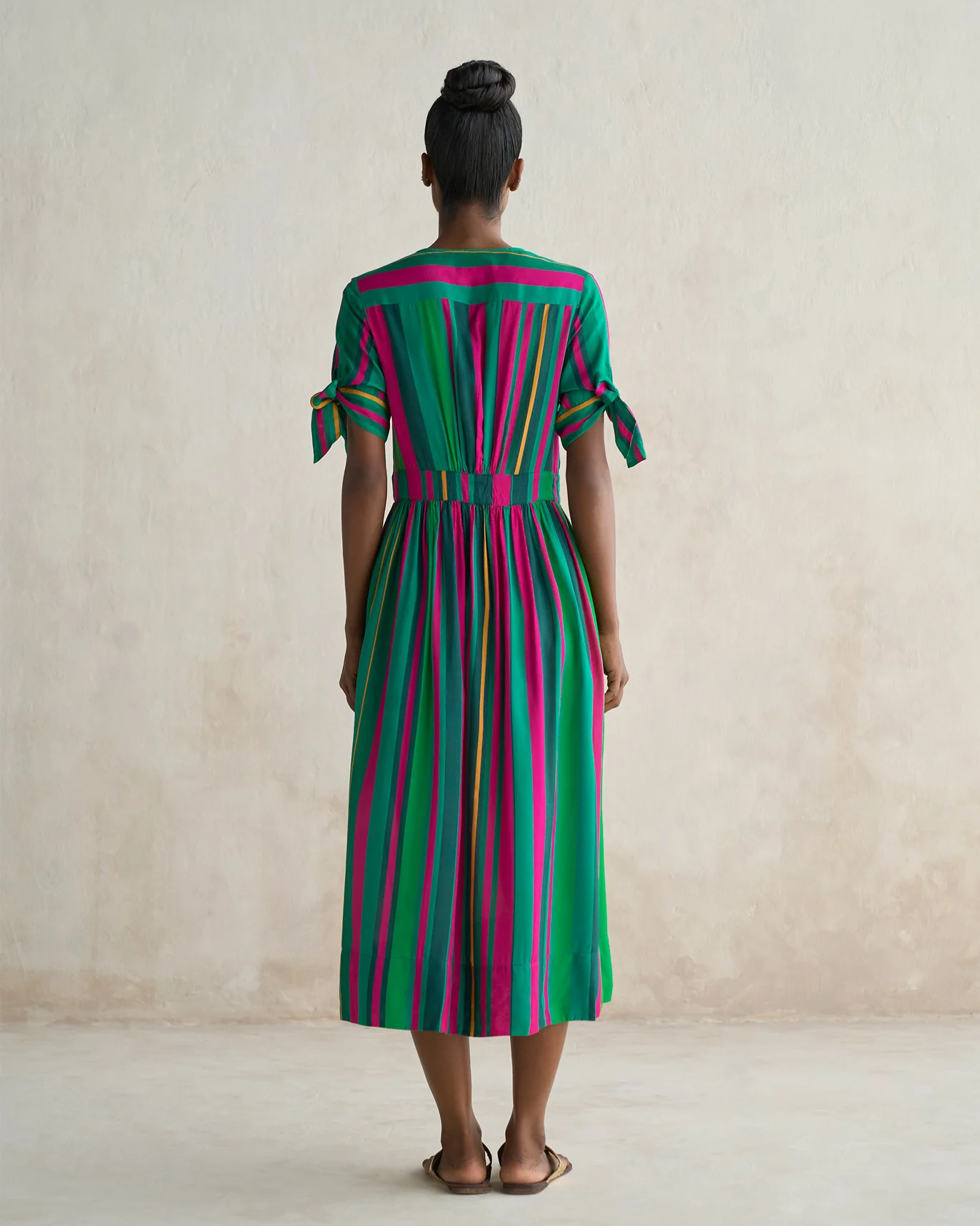 Button Down Dress - Multi - Image 4