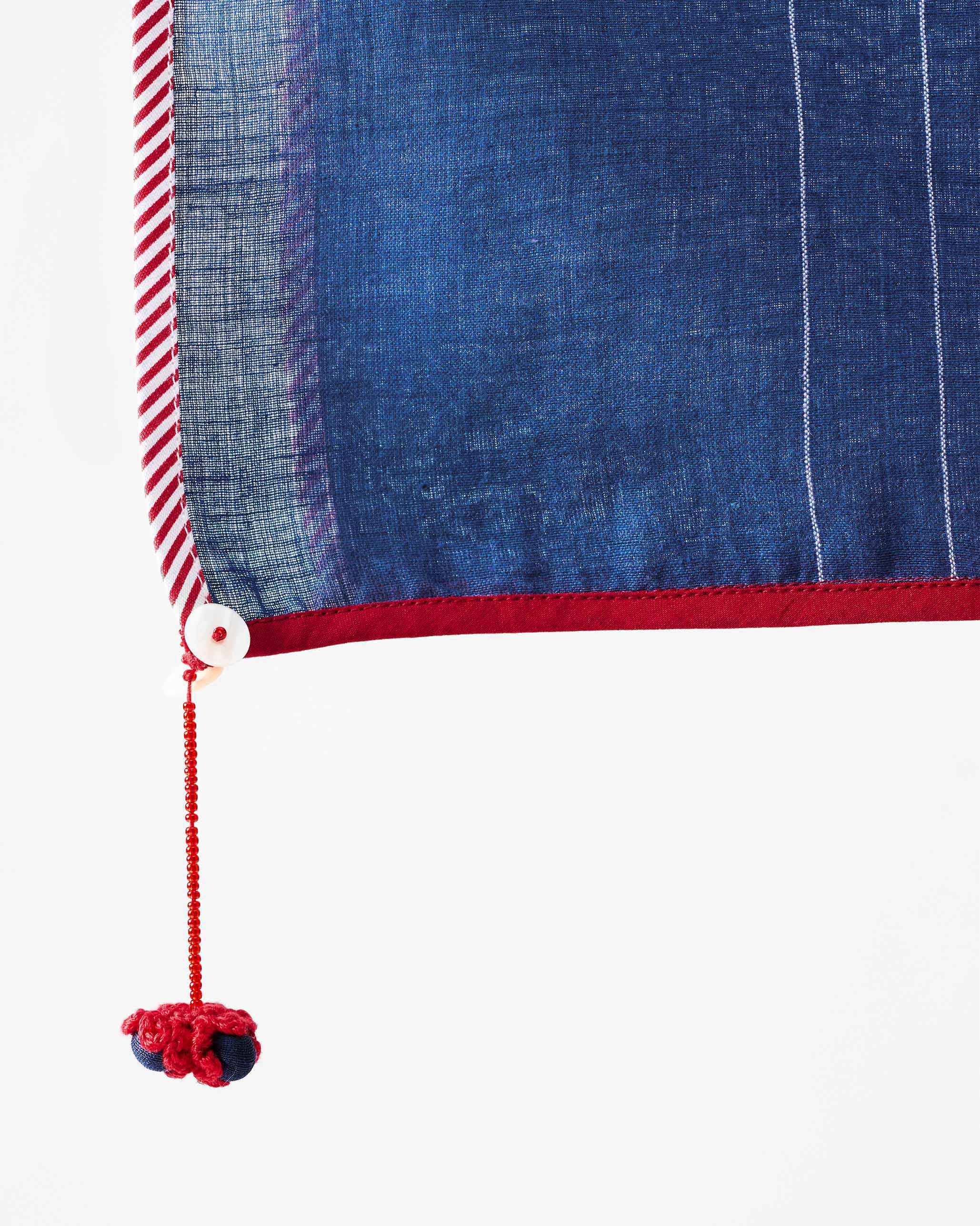 Button Up Scarf - Blue - Image 2