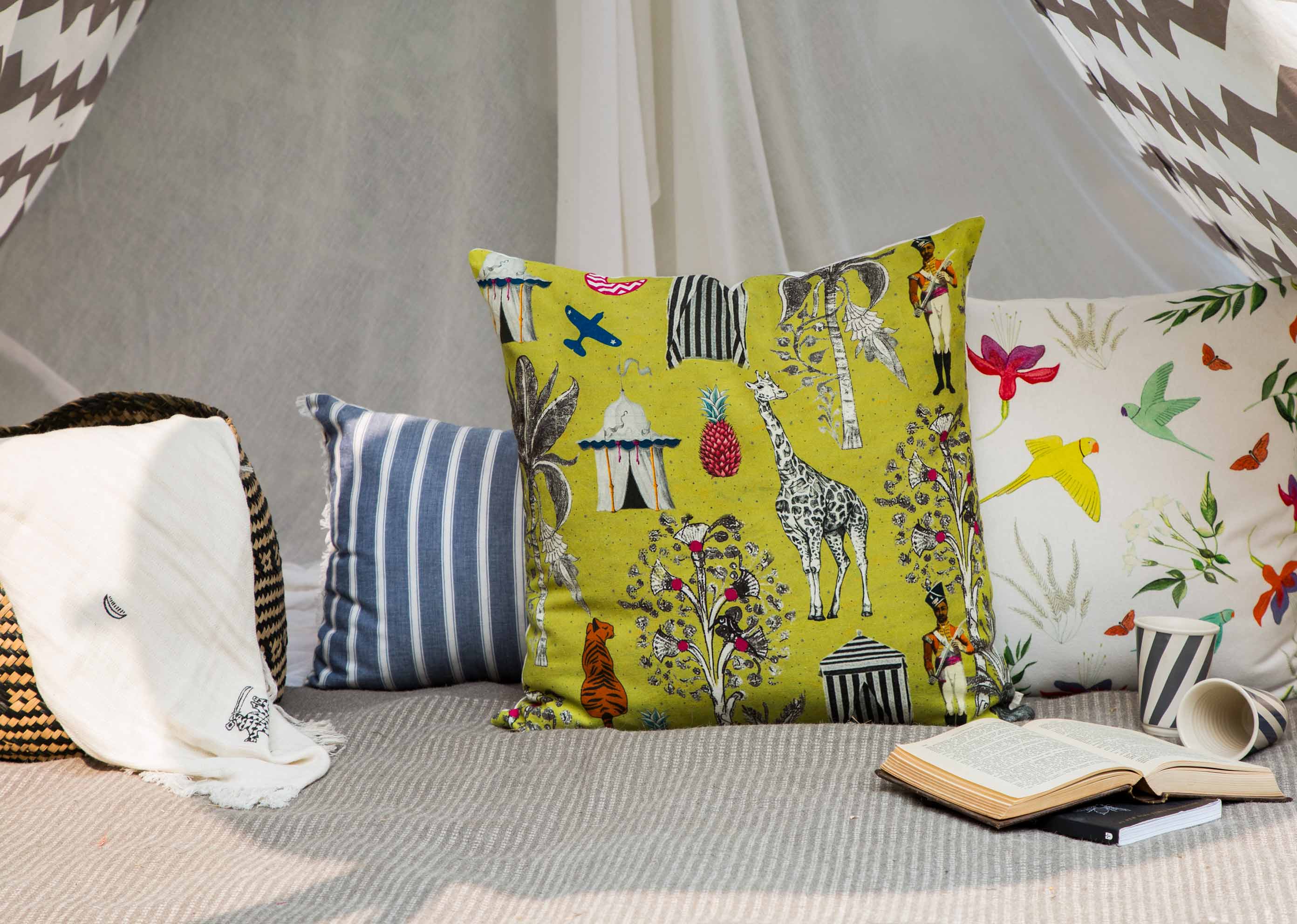 Cabana Cushion Cover - Lime - Image 3